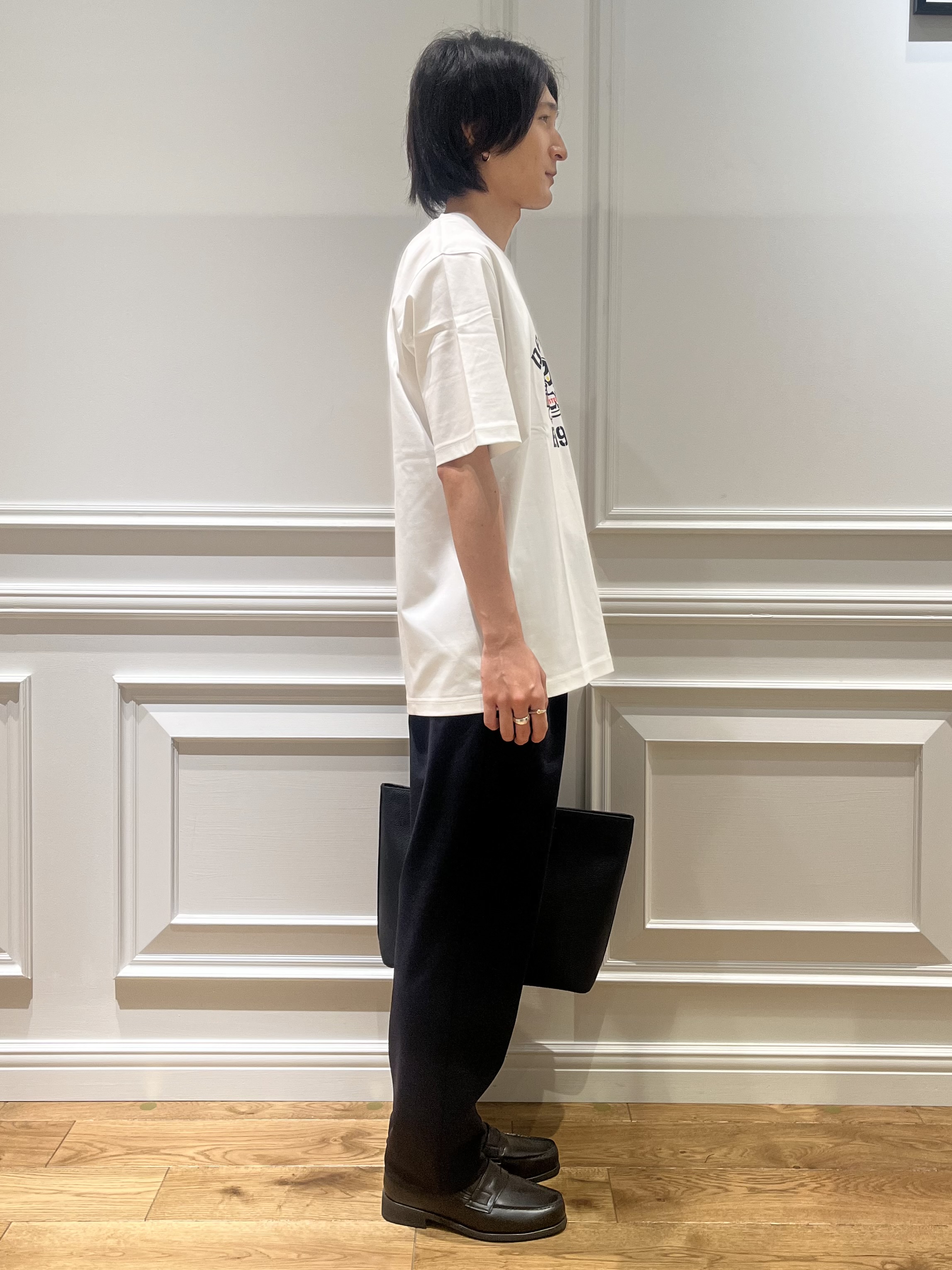 Watanabeさんの「DRESSTERIOR｜【接触冷感／抗菌防臭／消臭】ICE CLEAR COTTON ミサイルキャットTシャツ」を使ったコーディネート