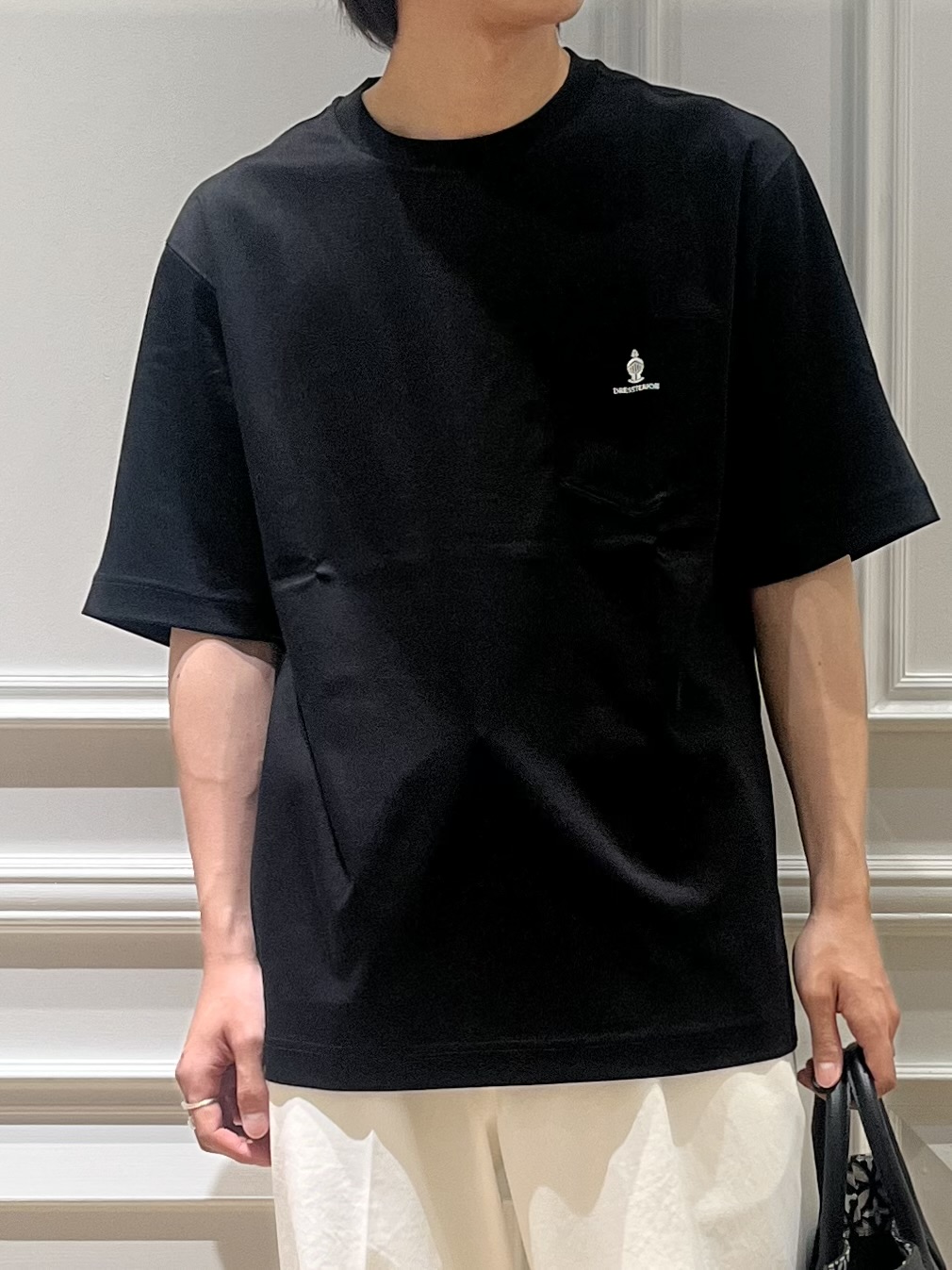 Watanabeさんの「DRESSTERIOR｜【接触冷感／抗菌防臭／消臭】ICE CLEAR COTTON オーバーフィットTシャツ」を使ったコーディネート