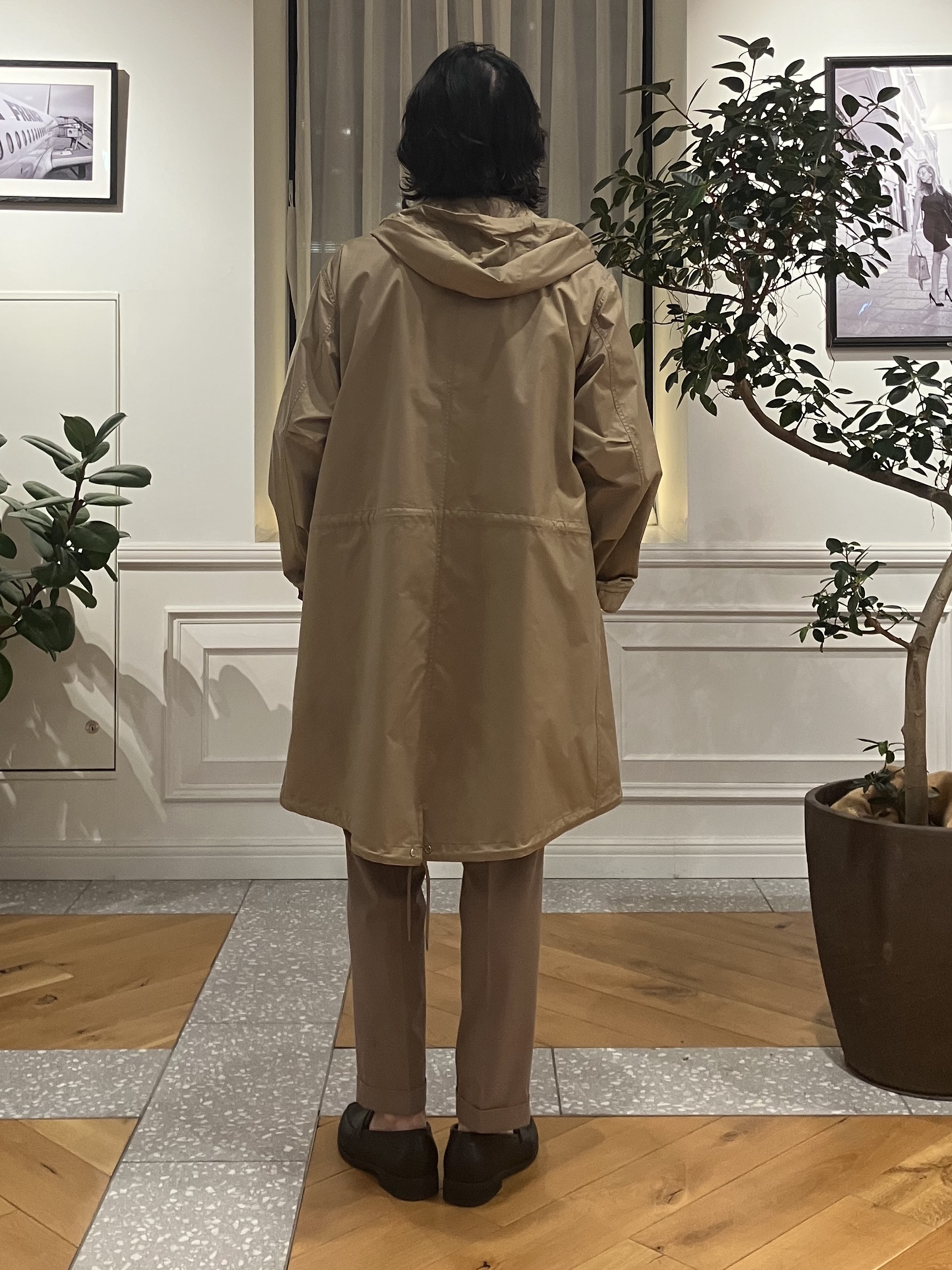junyaさんの「DRESSTERIOR｜【撥水素材】レインプルーフ フーデッドコート」を使ったコーディネート
