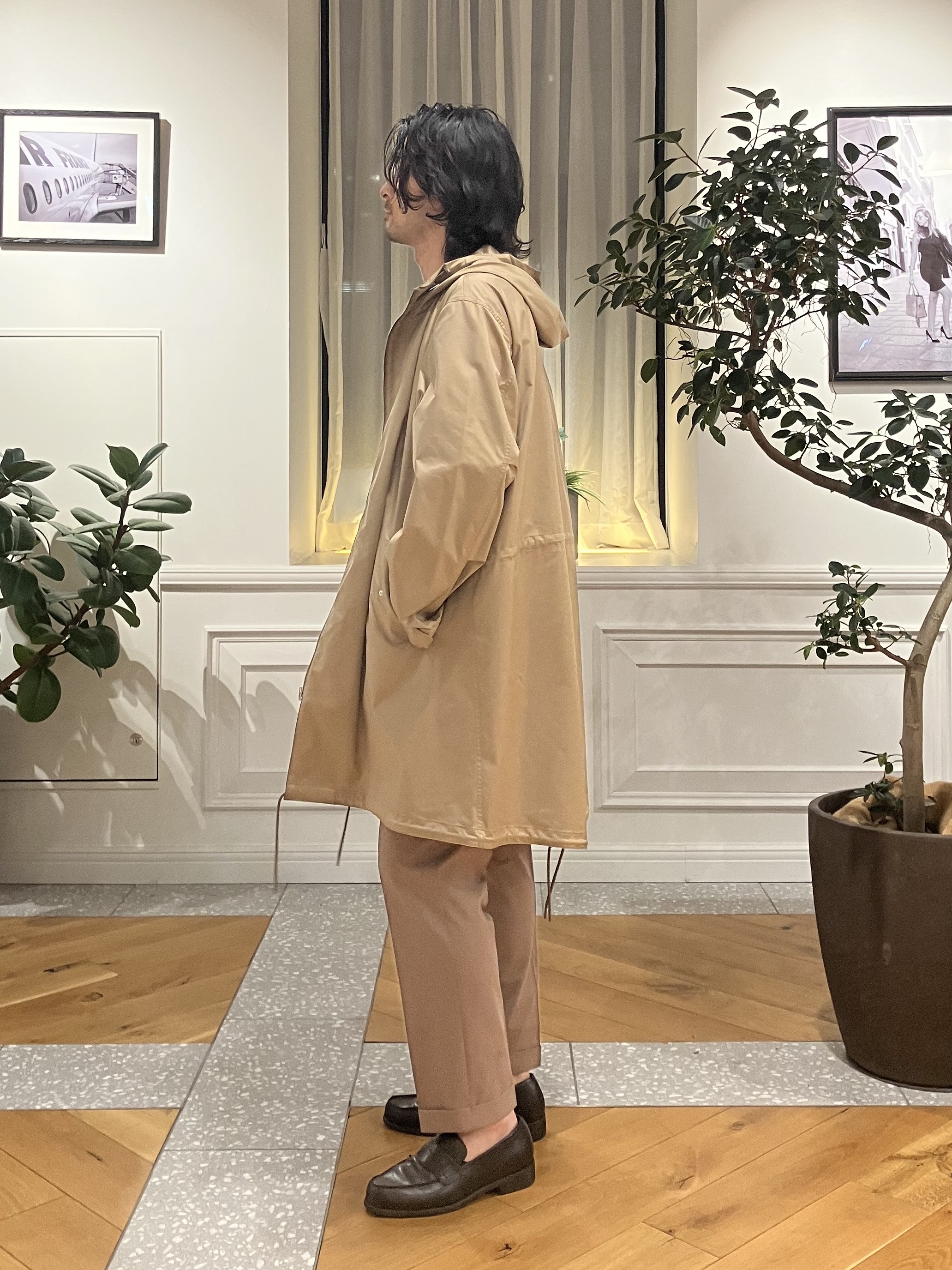 junyaさんの「DRESSTERIOR｜【撥水素材】レインプルーフ フーデッドコート」を使ったコーディネート