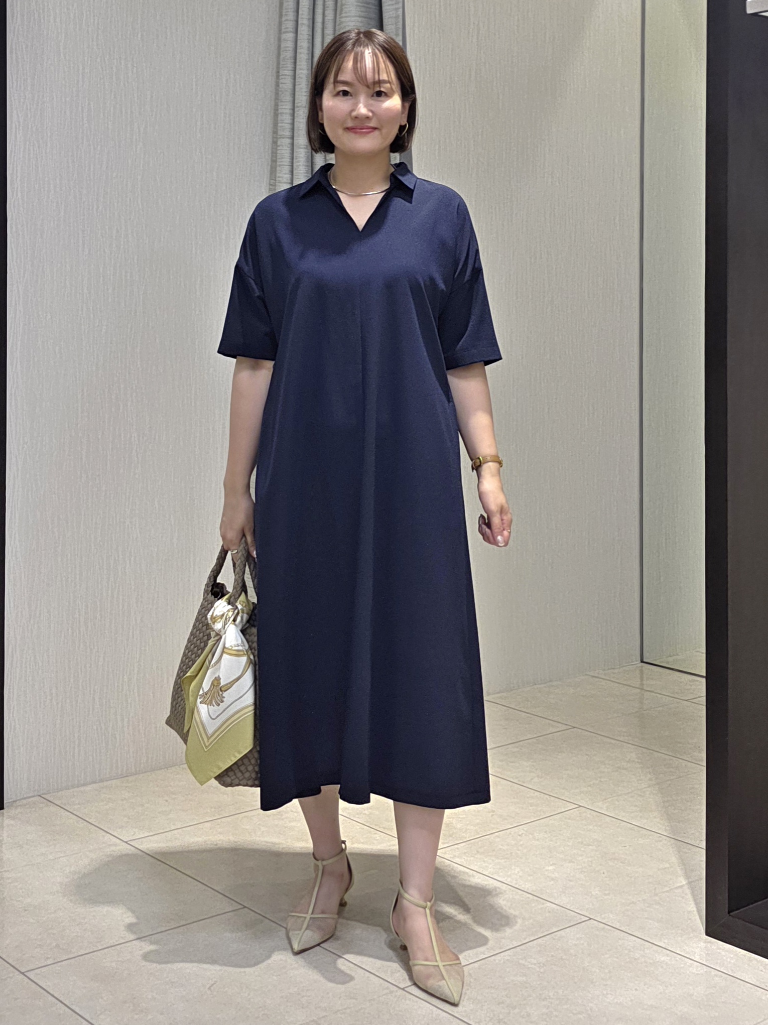 naokoさんの「UNTITLED｜【セットアップ可/UVカット/通気性】エアリークール半袖ジャケット」を使ったコーディネート