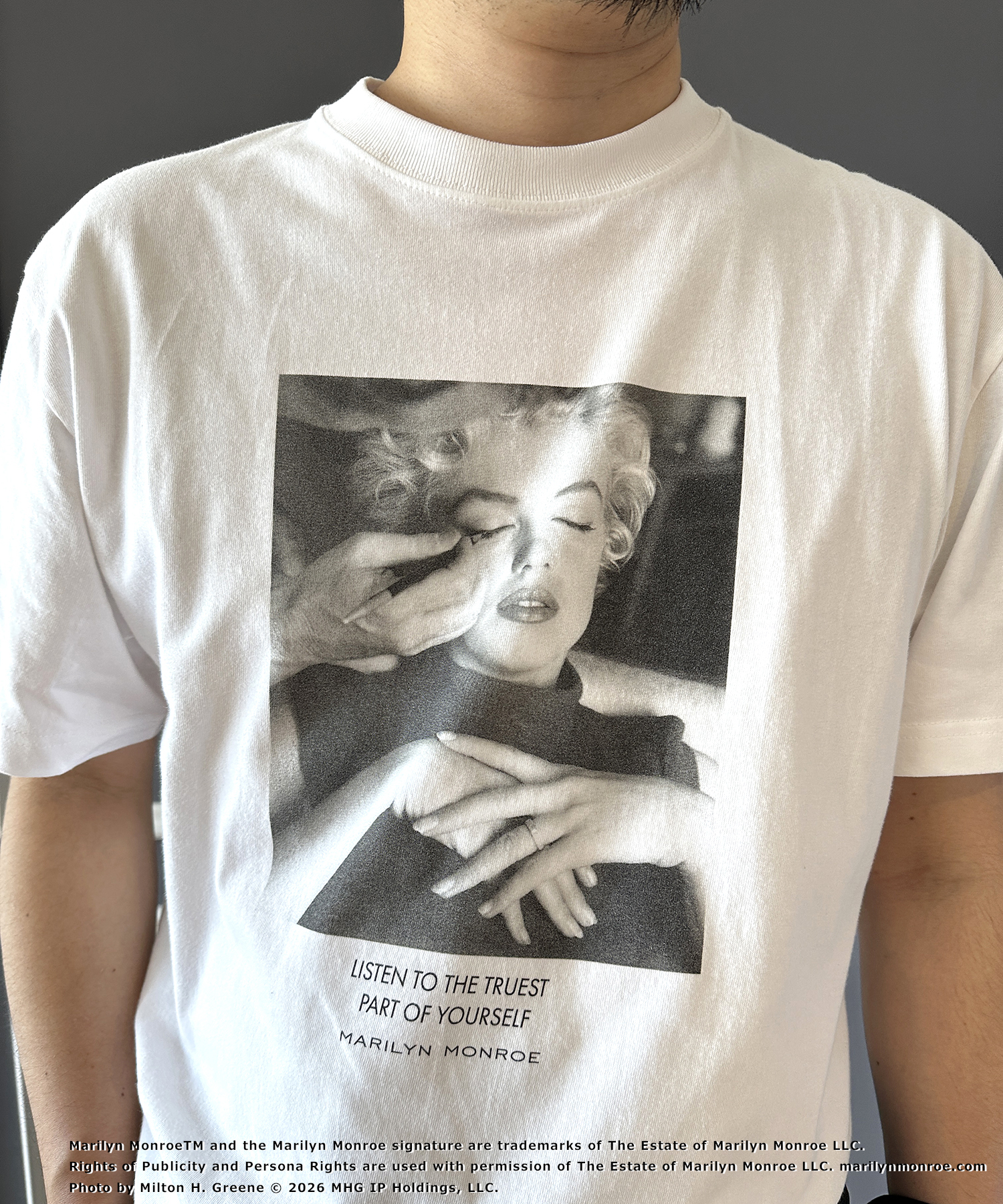 プレス増田さんの「TAKEO KIKUCHI｜【別注】マリリン・モンロー/フォトTシャツ」を使ったコーディネート