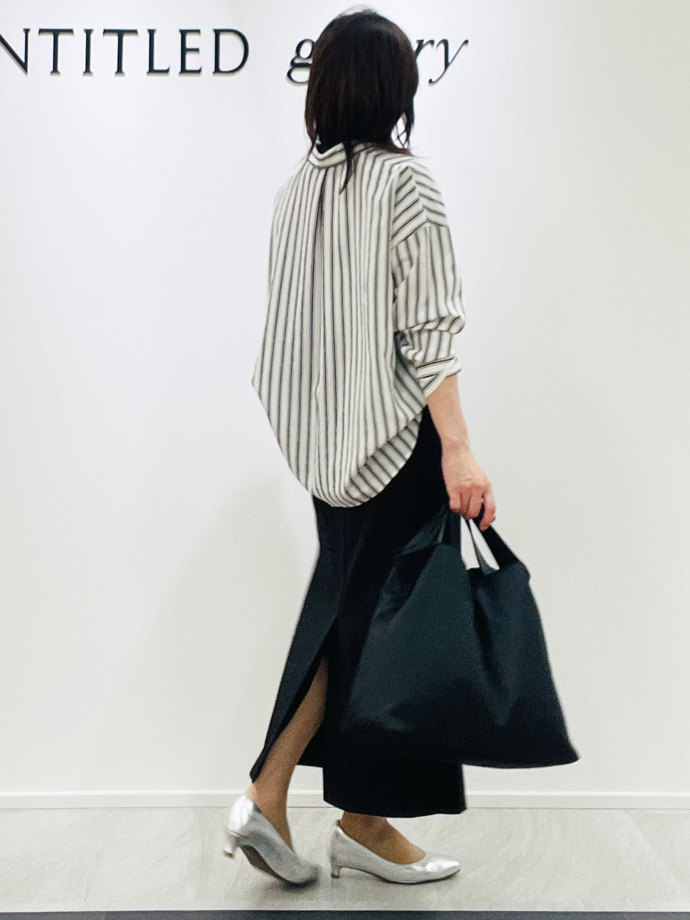 めいさんの「UNTITLED｜ストライプシャツ」を使ったコーディネート