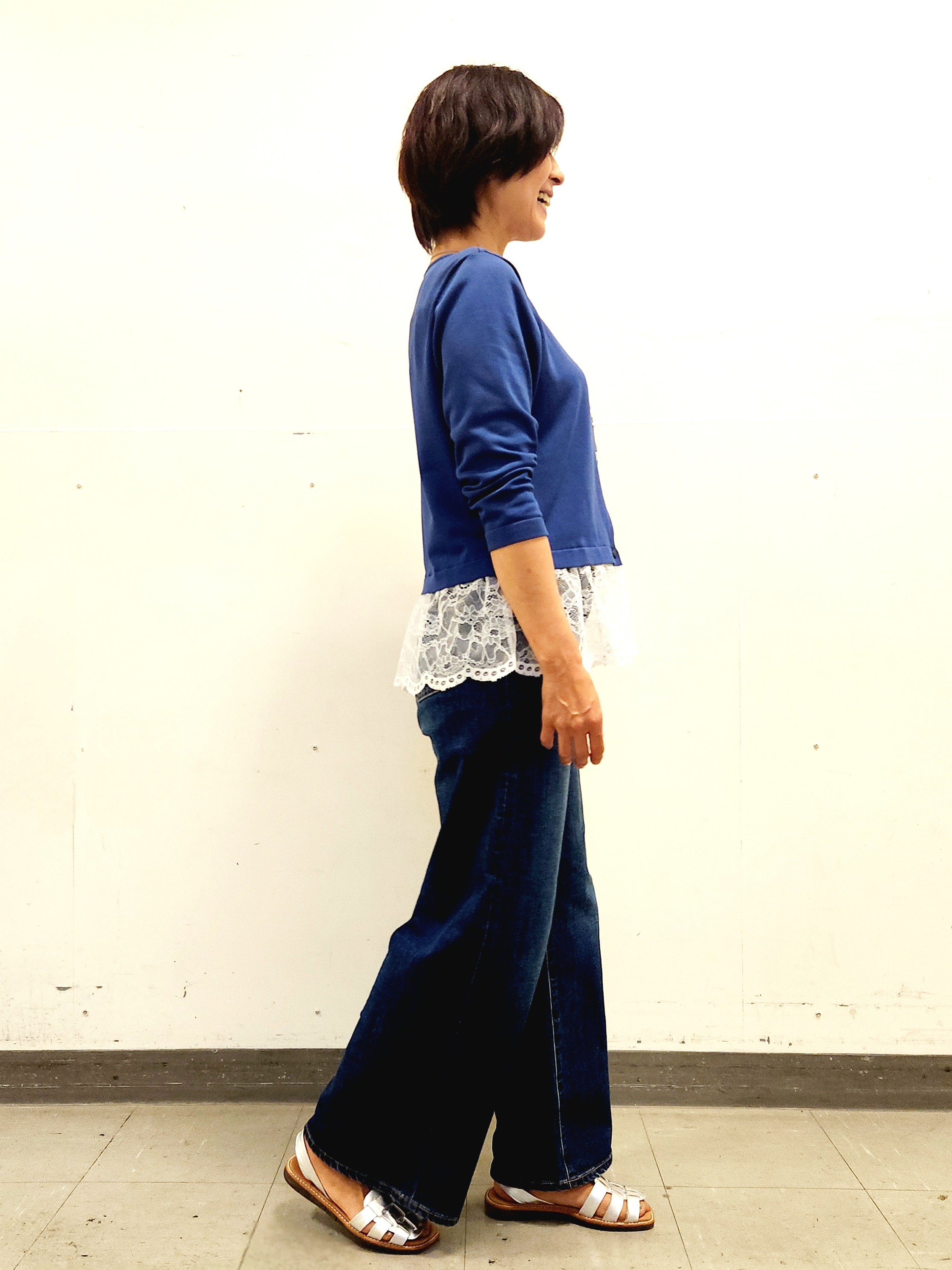 mayumayuさんの「Reflect｜【手洗い可】レースデザインニットカーディガン」を使ったコーディネート