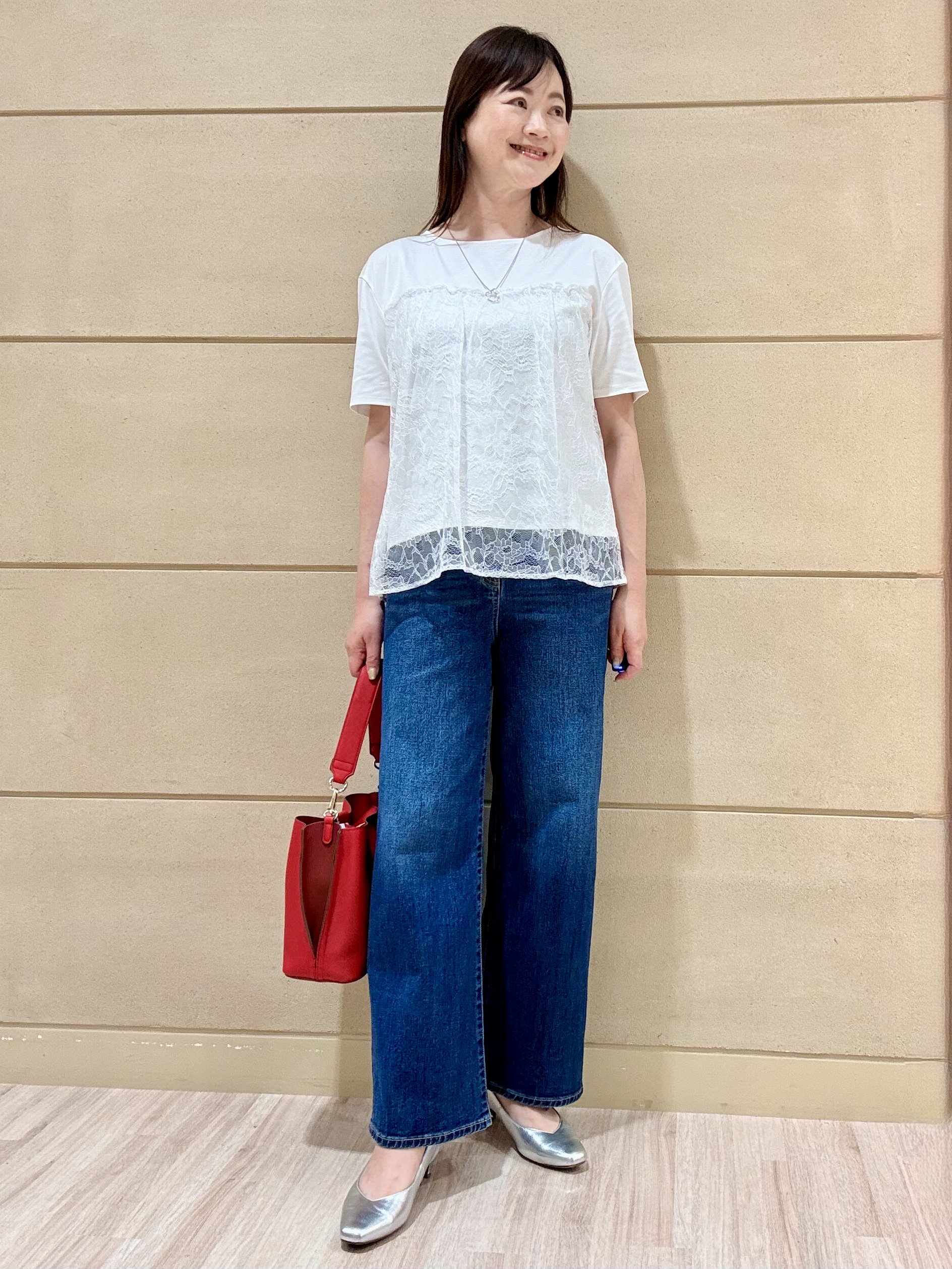 Marさんの「Reflect｜【UVカット／接触冷感／手洗い可】ラッセルレースプルオーバー」を使ったコーディネート