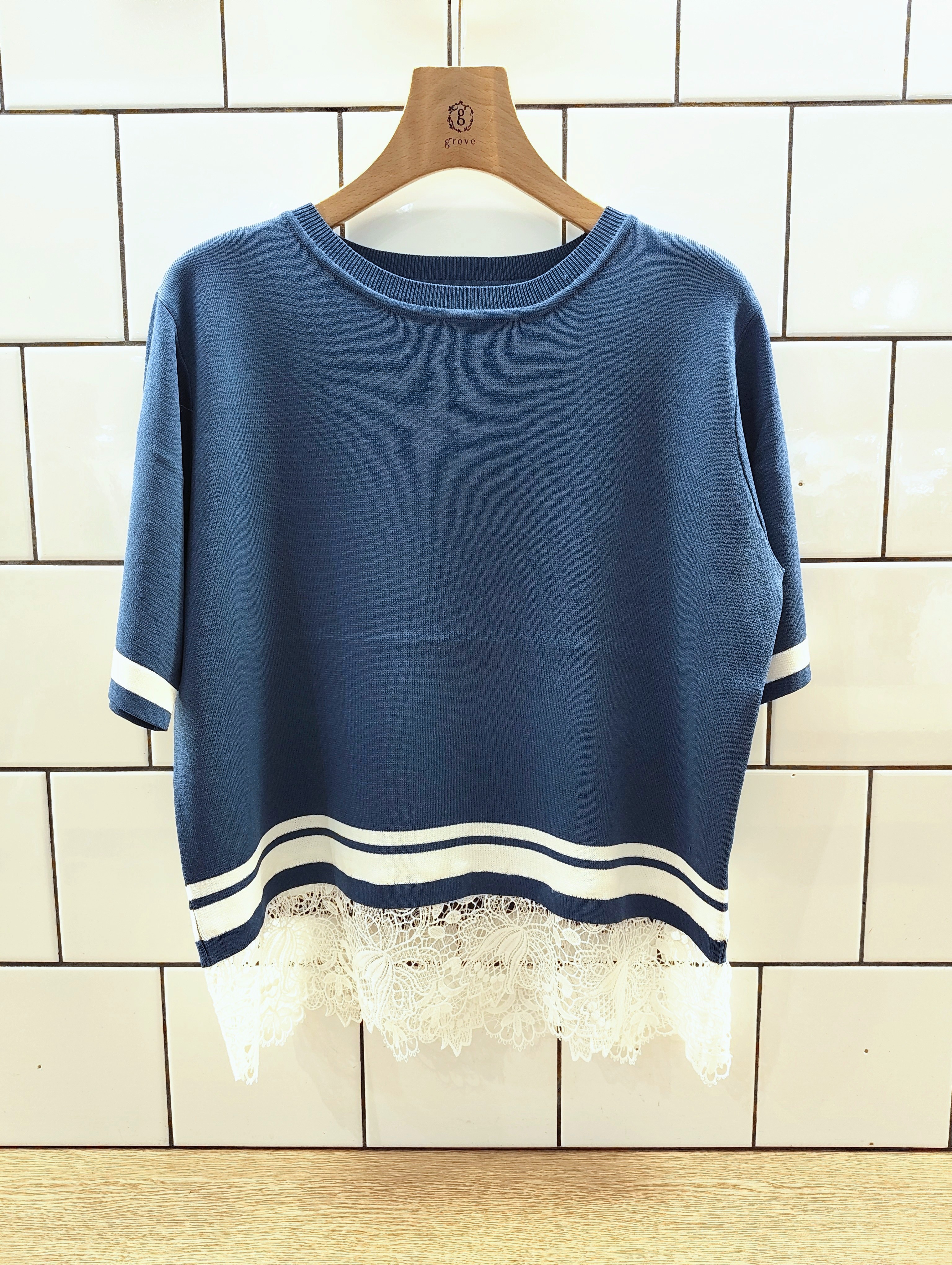 milkaさんの「grove｜【シリーズ累計36万枚／UVカット・ひんやり・洗濯機OK】やわらかドライタッチレースドッキングニット」を使ったコーディネート