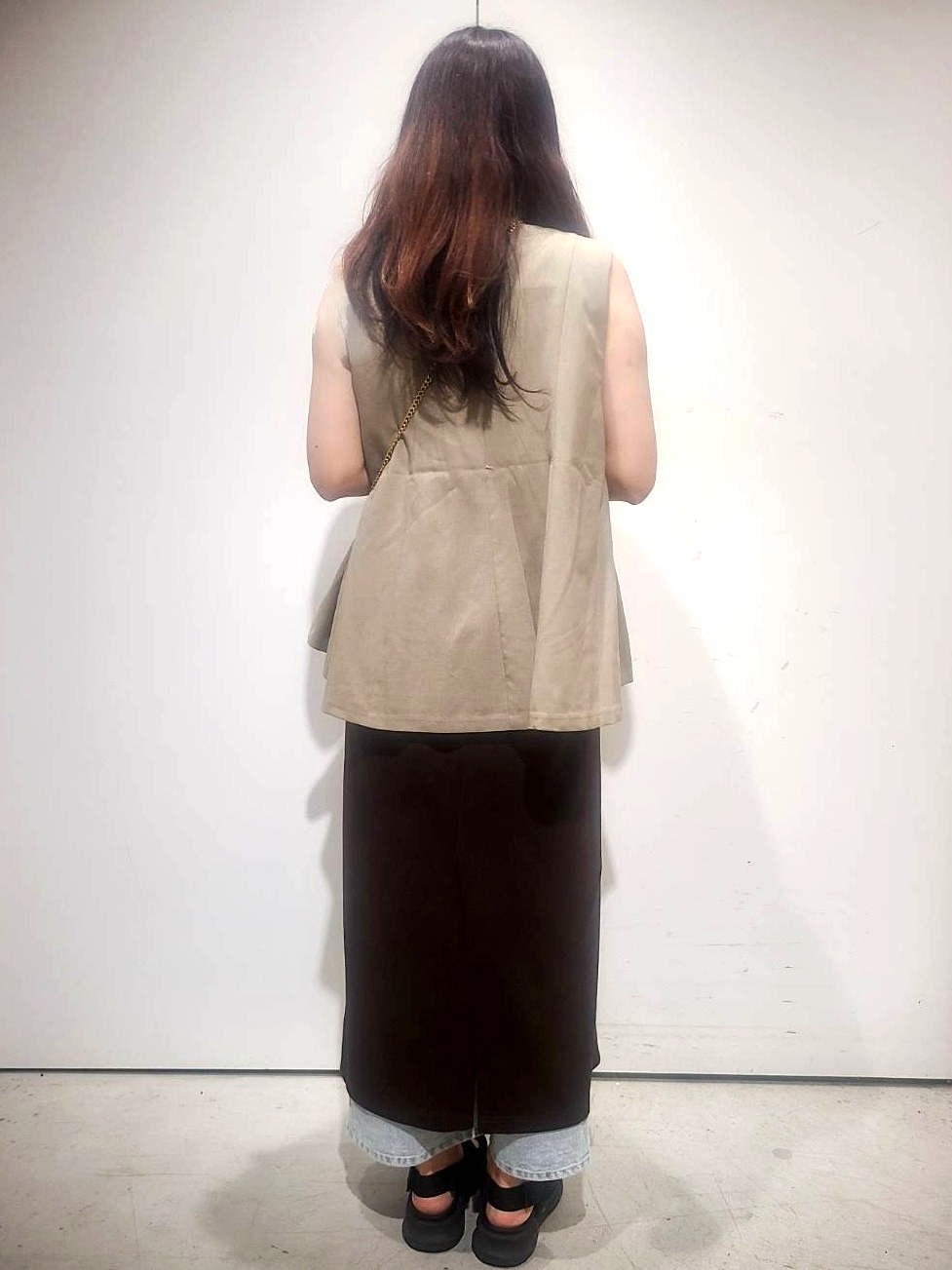 hmさんの「OPAQUE.CLIP｜【吸水速乾】フレアジレ《洗濯機OK／セットアップ対応可》」を使ったコーディネート