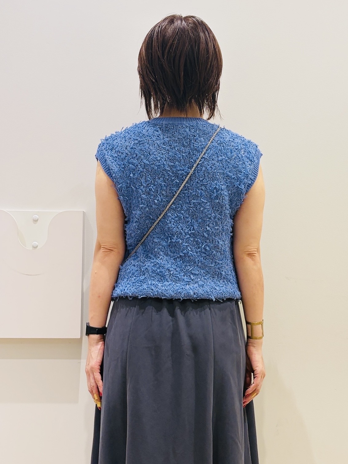 YUKOさんの「index｜ラメテープヤーンニット【洗濯機OK】」を使ったコーディネート