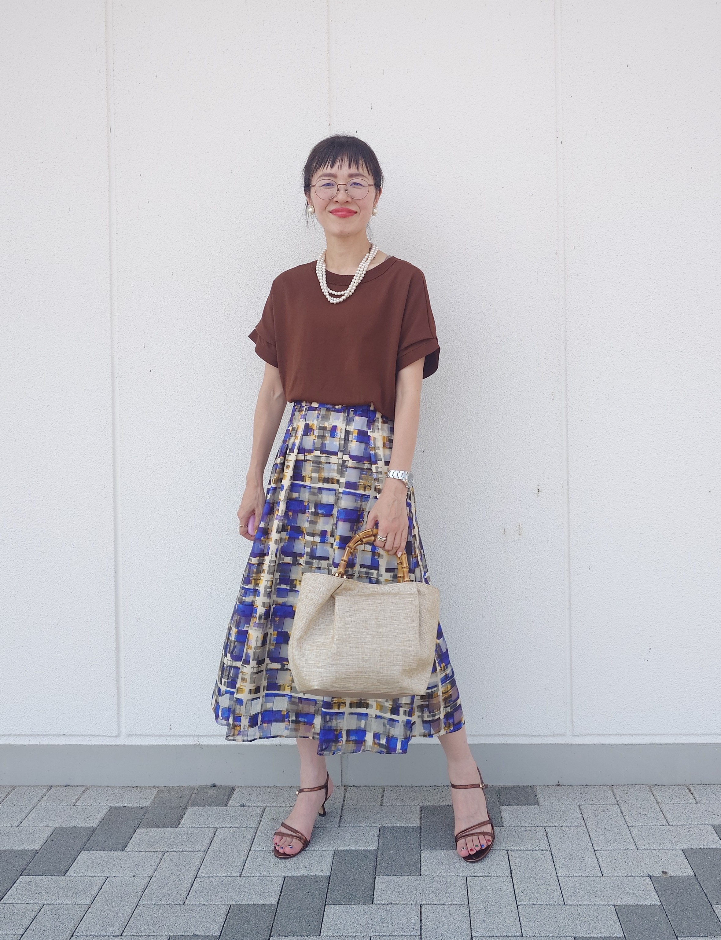 MUTSUKOさんの「UNTITLED｜【肌に張りつきにくい/前後2WAY】ドライタッチコットンプルオーバー」を使ったコーディネート