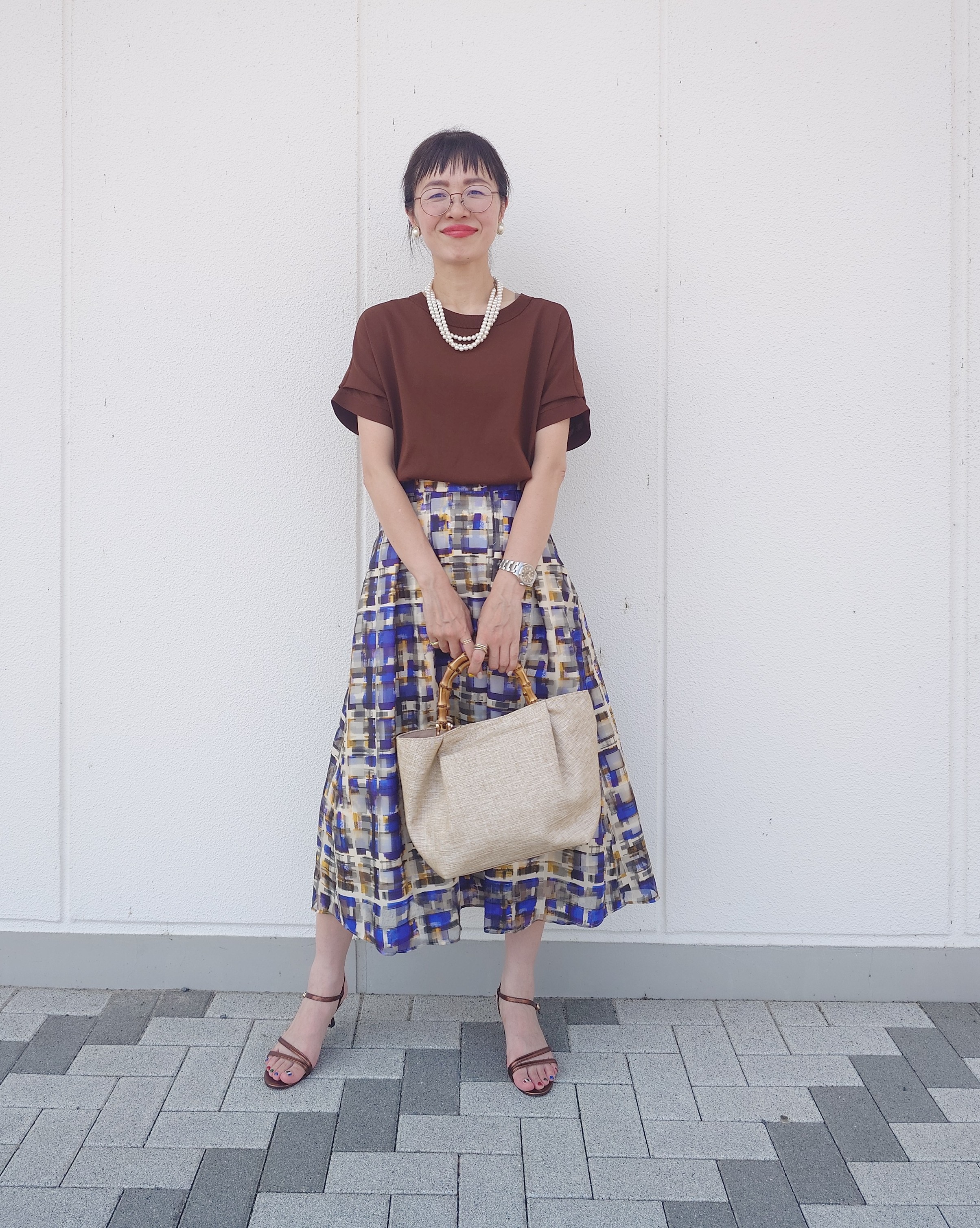 MUTSUKOさんの「UNTITLED｜【肌に張りつきにくい/前後2WAY】ドライタッチコットンプルオーバー」を使ったコーディネート