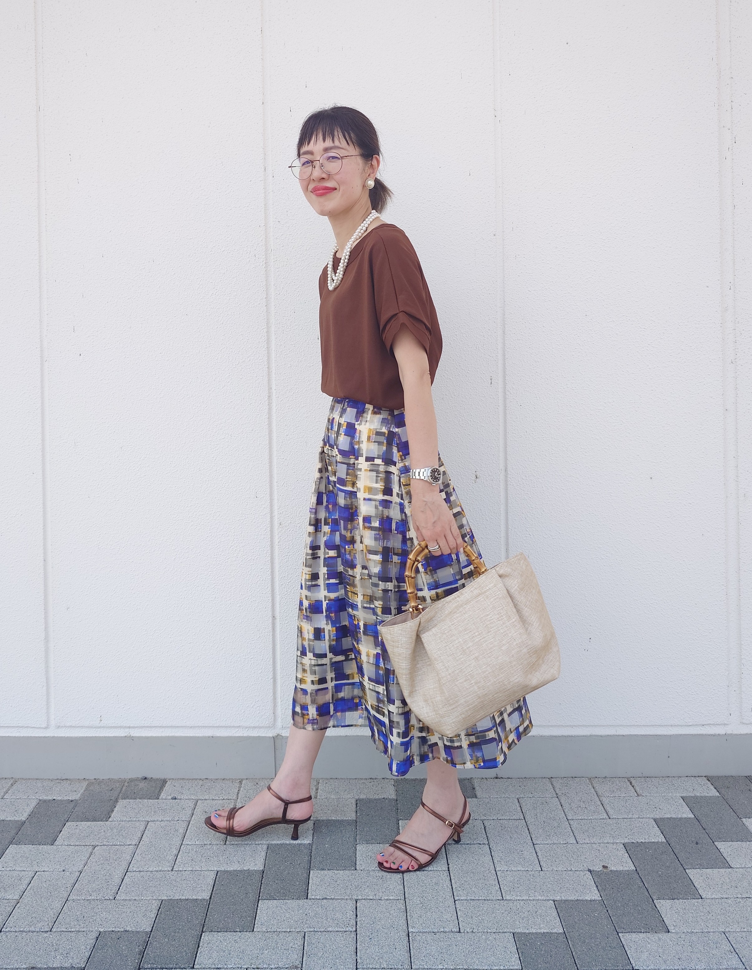MUTSUKOさんの「UNTITLED｜【肌に張りつきにくい/前後2WAY】ドライタッチコットンプルオーバー」を使ったコーディネート