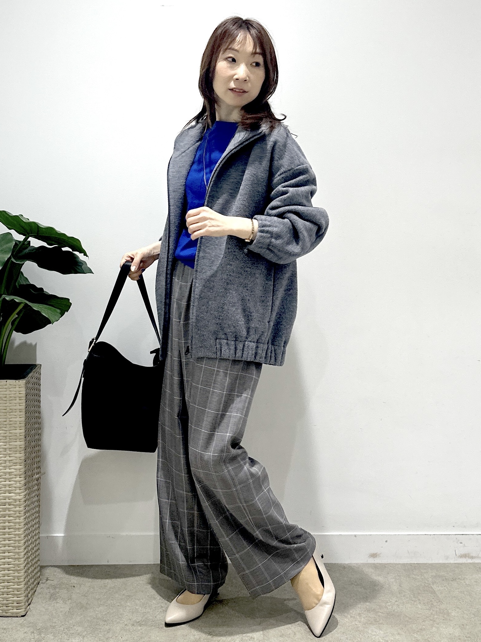 Miwaさんの「UNTITLED｜スプリットレザーワンショルダー」を使ったコーディネート