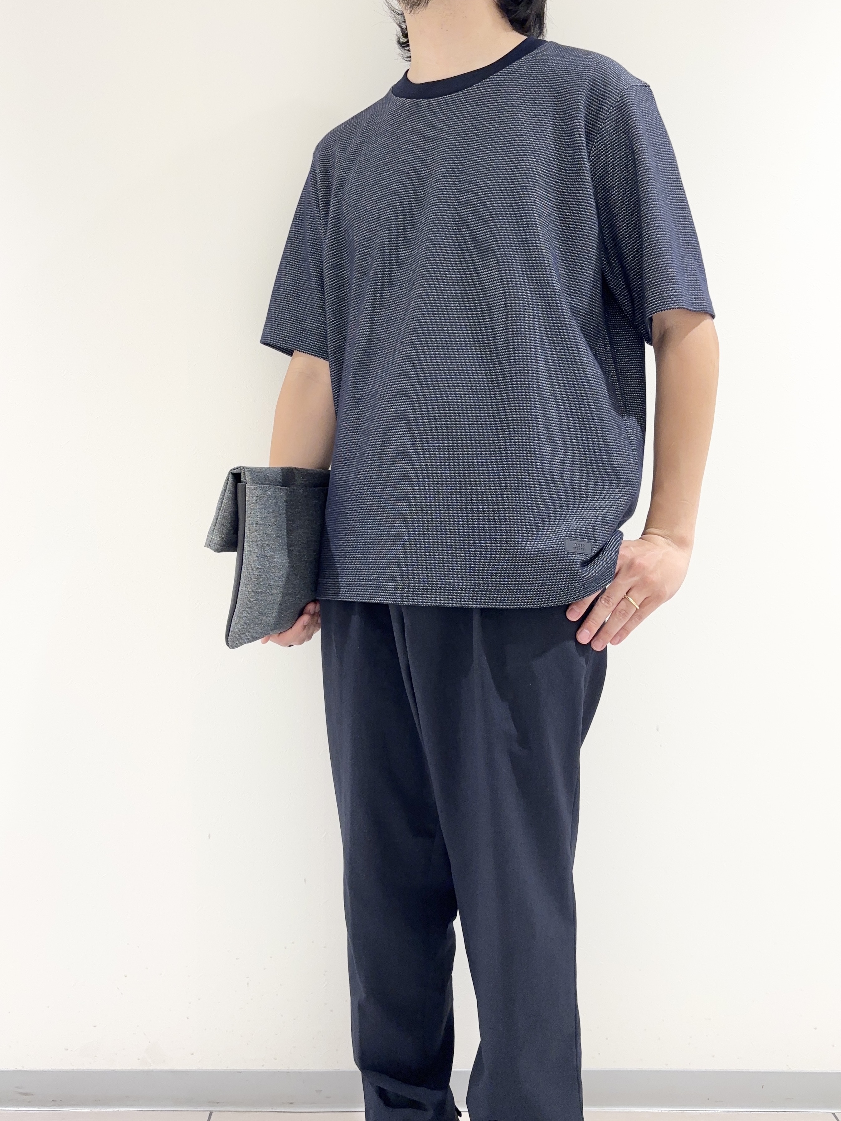 及川さんの「TAKEO KIKUCHI｜【抗菌防臭】ステイフレッシュ Tシャツ」を使ったコーディネート
