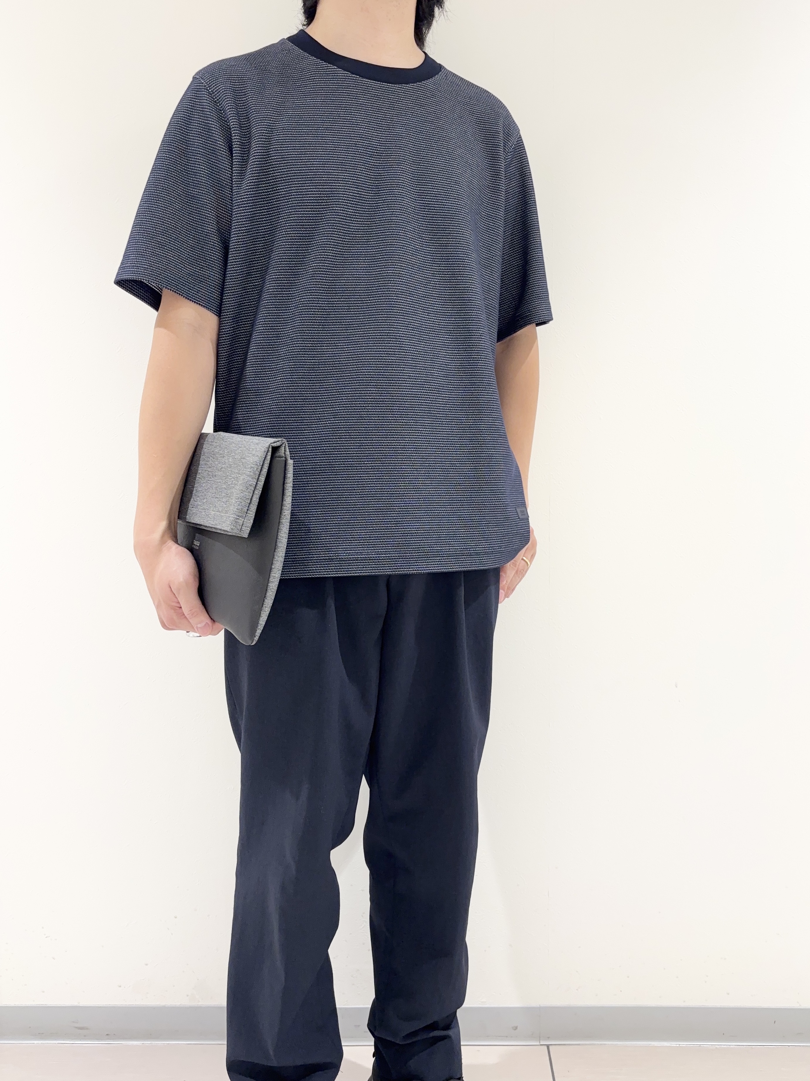 及川さんの「TAKEO KIKUCHI｜【抗菌防臭】ステイフレッシュ Tシャツ」を使ったコーディネート
