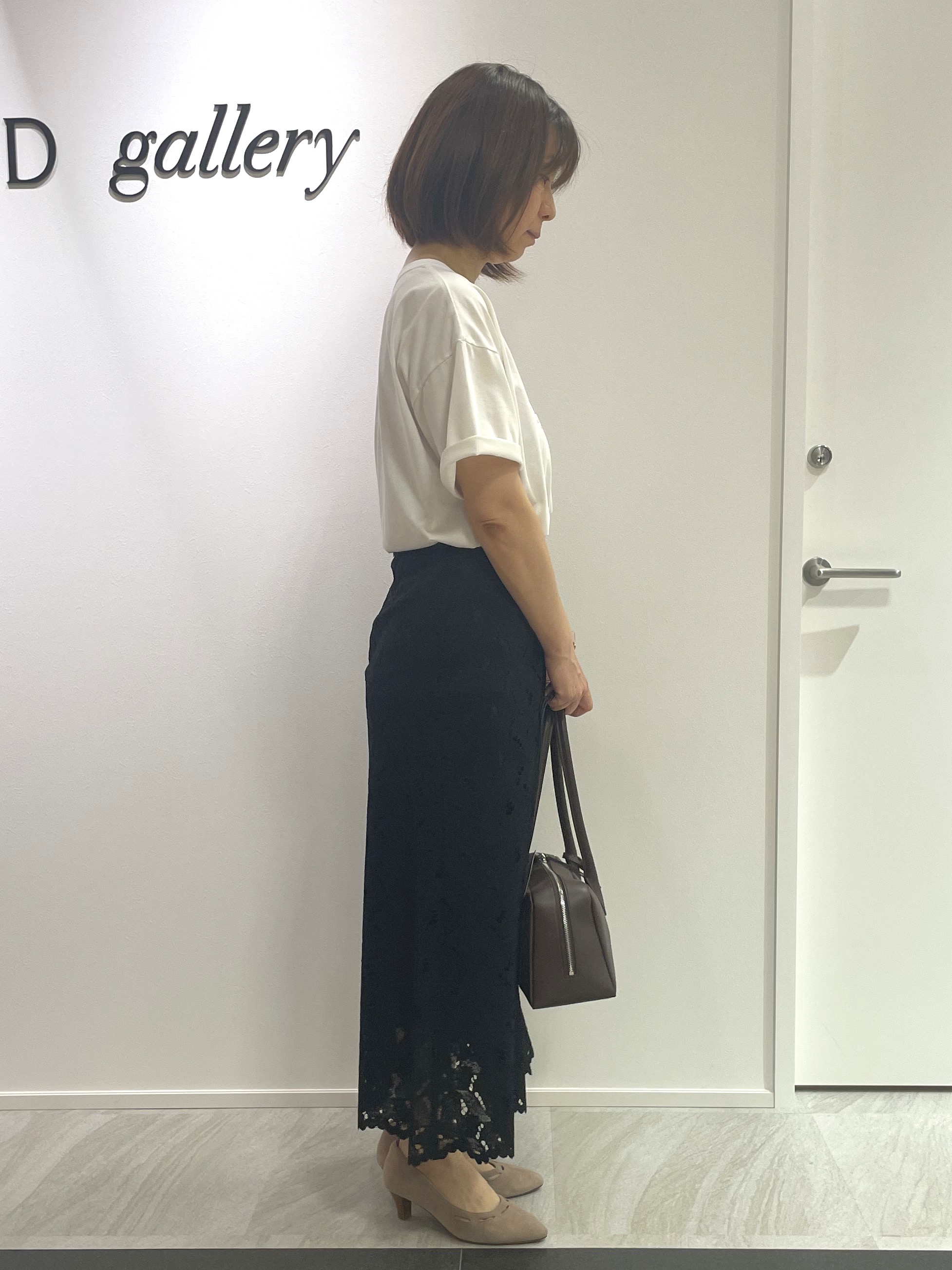 hanaさんの「UNTITLED｜【すっきりコンパクト】ドライタッチ5分袖カーディガン」を使ったコーディネート
