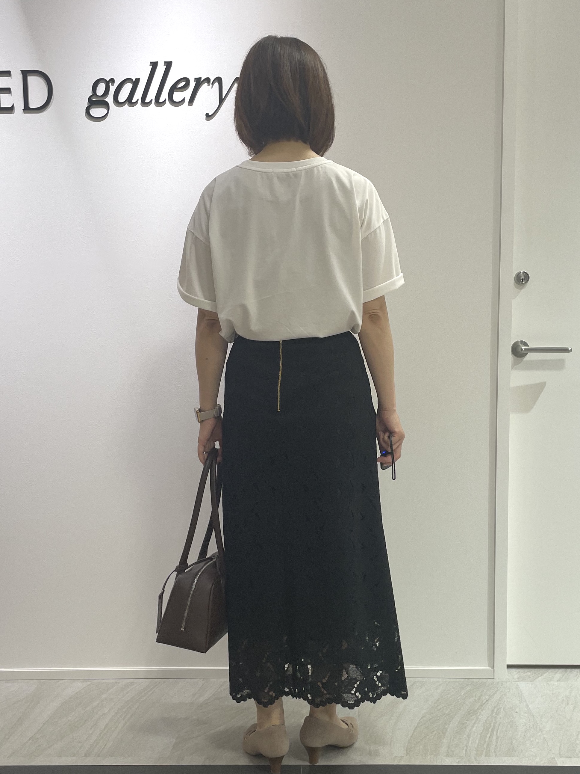 hanaさんの「UNTITLED｜【すっきりコンパクト】ドライタッチ5分袖カーディガン」を使ったコーディネート