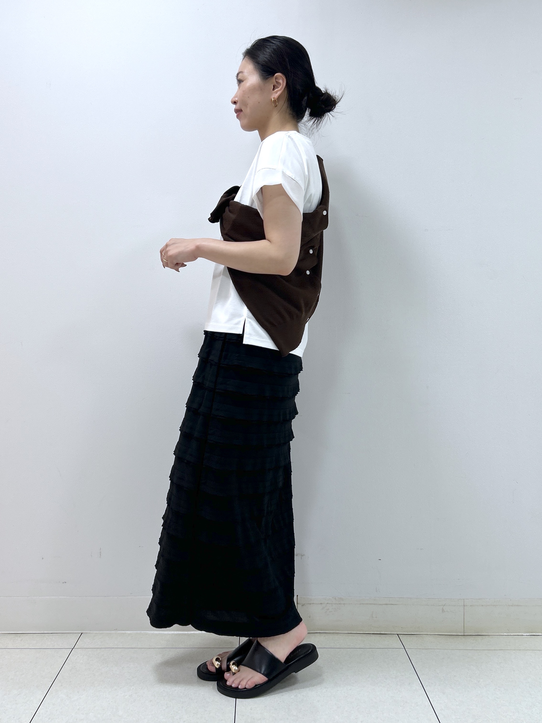Kaiさんの「Dessin｜【UVカット/接触冷感】美光沢カットソー」を使ったコーディネート