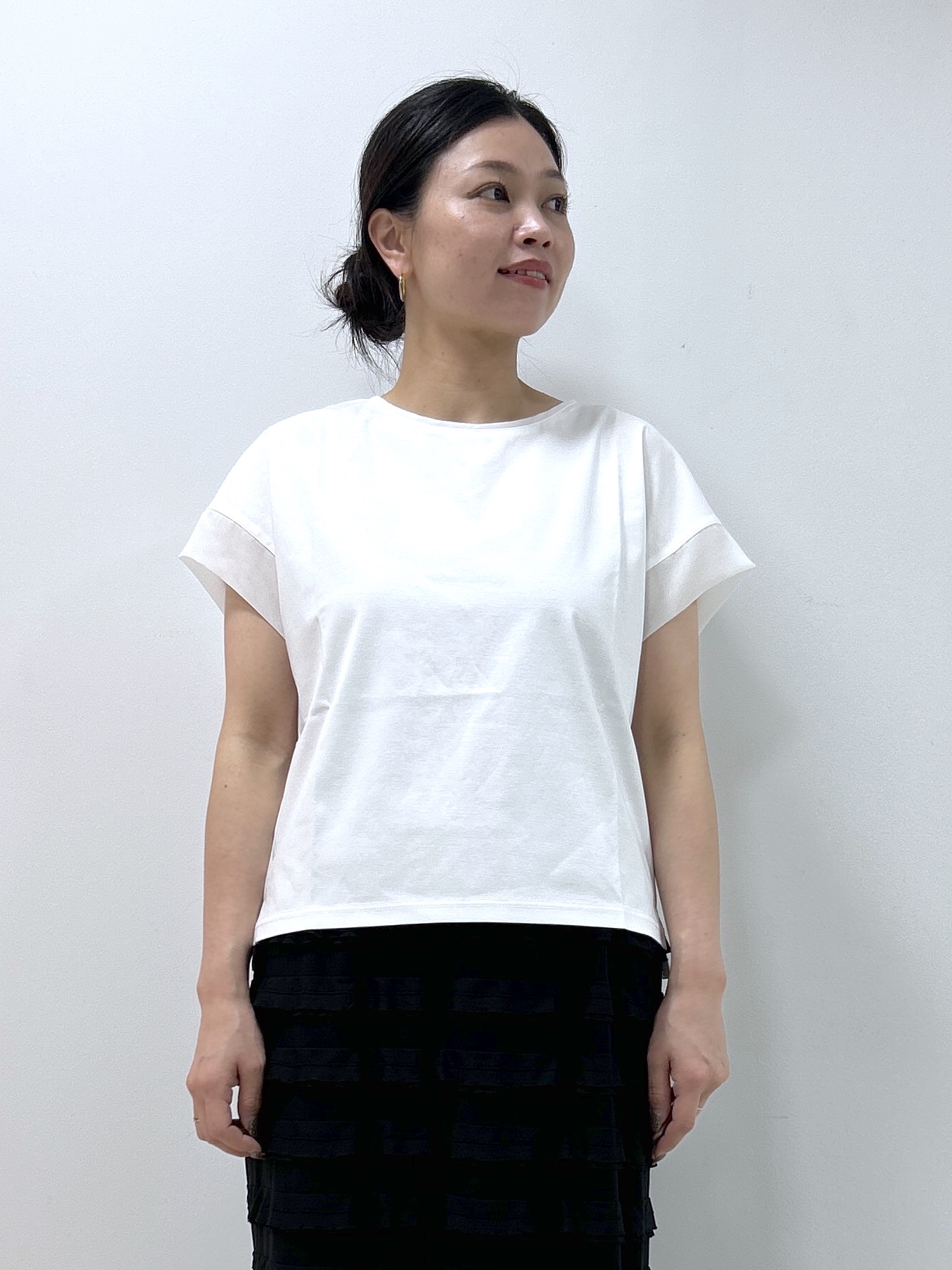 Kaiさんの「Dessin｜【UVカット/接触冷感】美光沢カットソー」を使ったコーディネート