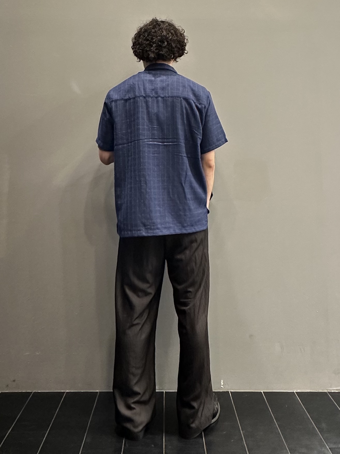 SHUさんの「THE SHOP TK｜【洗濯機OK】格子柄メッシュ半袖シャツ」を使ったコーディネート