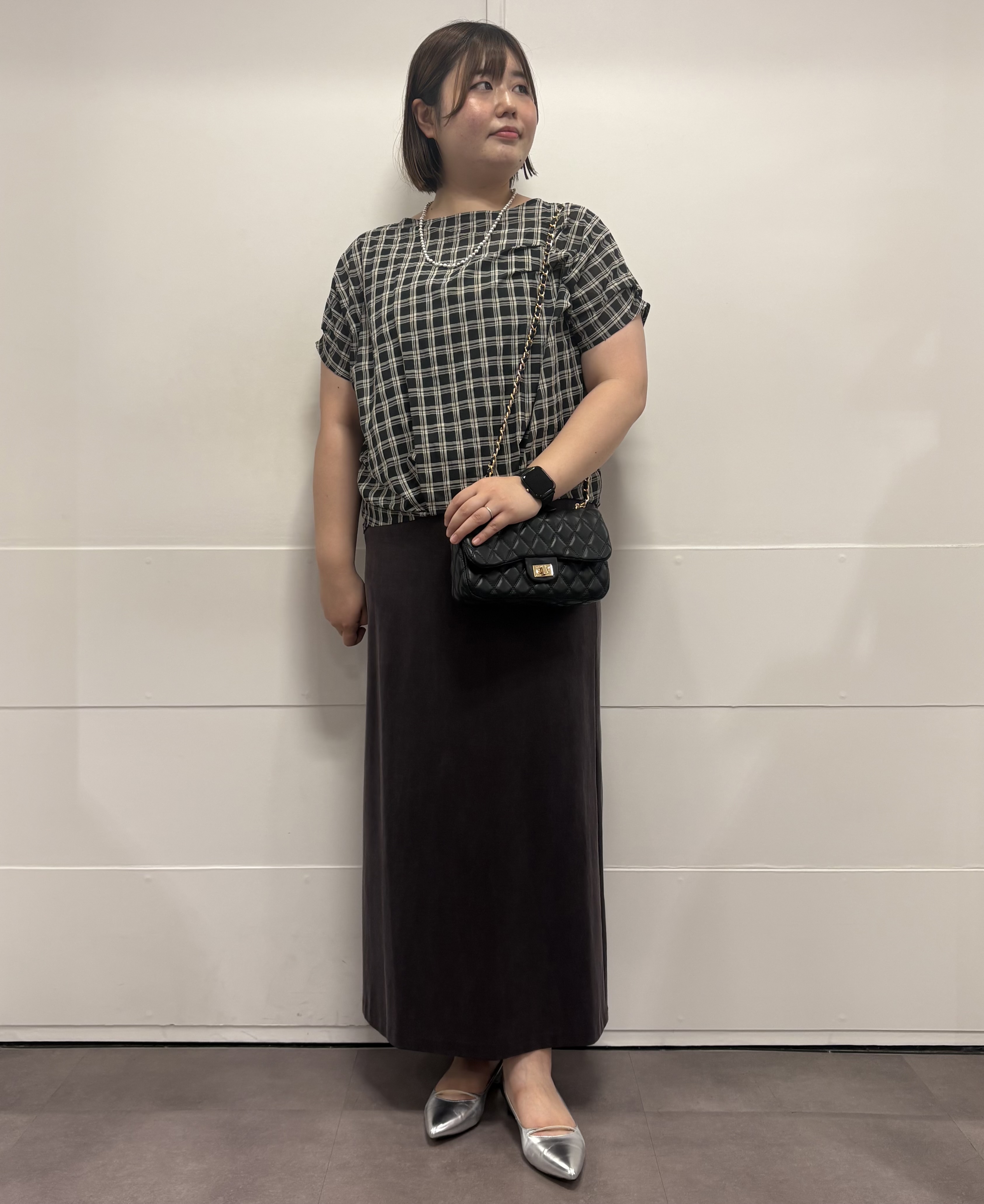 MIさんの「UNTITLED｜【セットアップ可/接触冷感】ヴィンテージライク ロングスカート」を使ったコーディネート