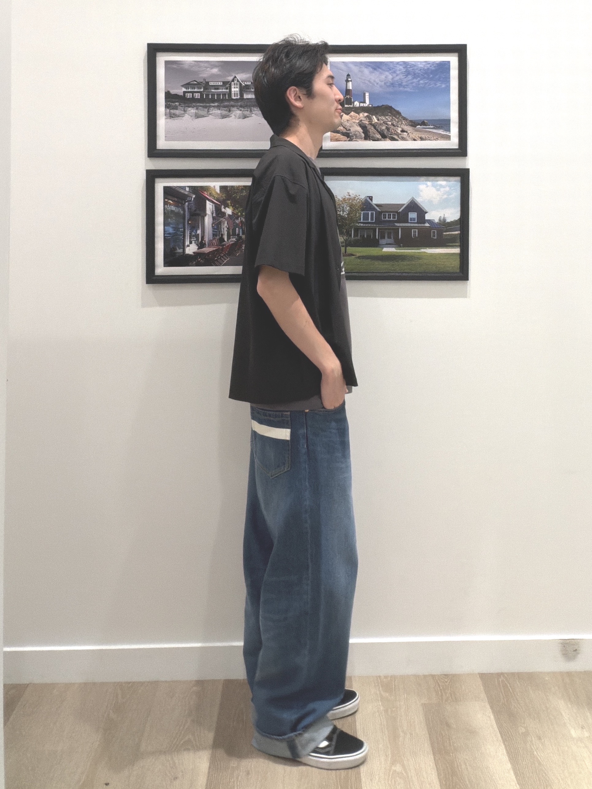 oikawaさんの「Dessin｜【ユニセックス/洗える】ワイドシルエット12OZデニム」を使ったコーディネート