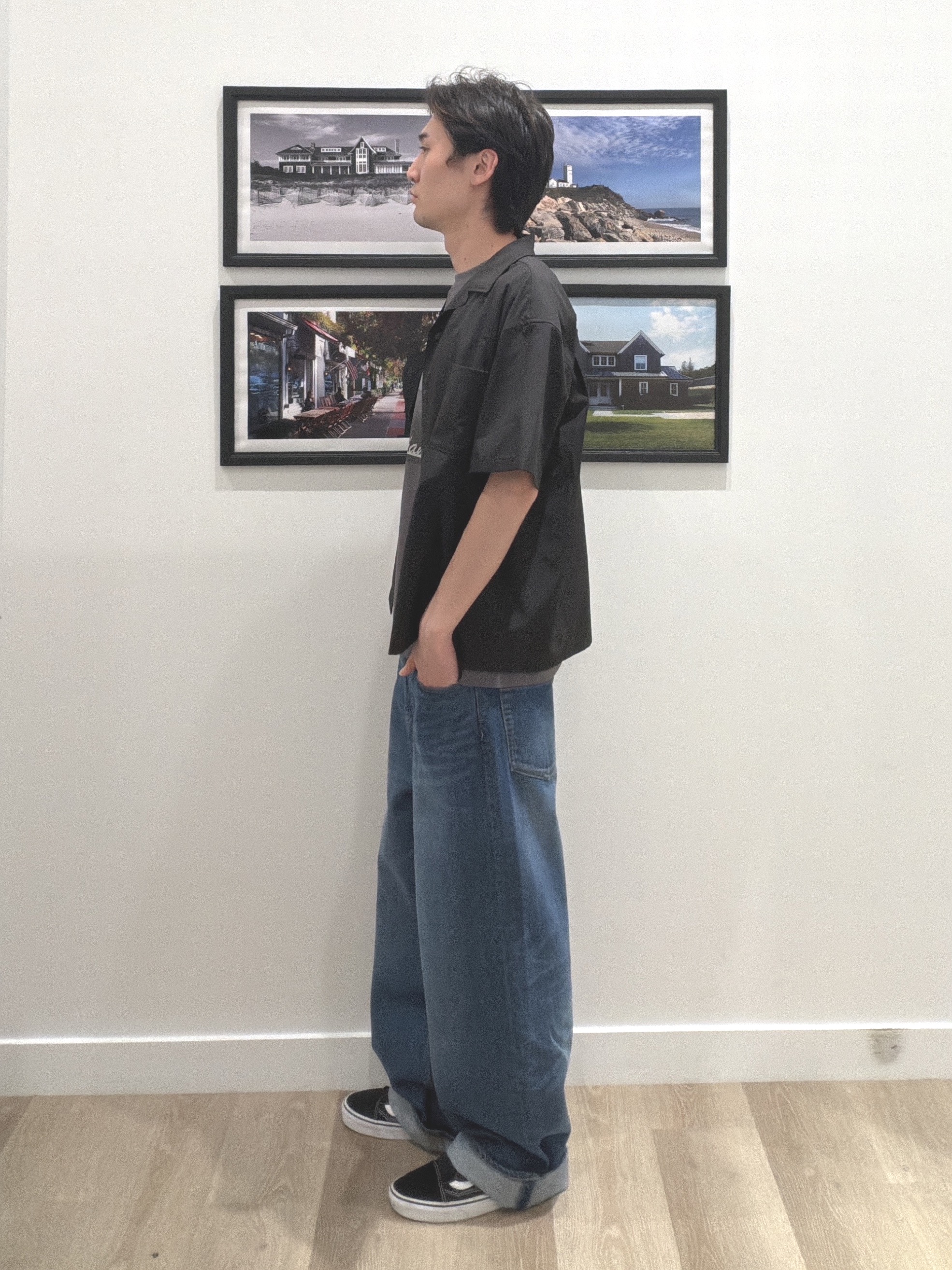oikawaさんの「Dessin｜【ユニセックス/洗える】ワイドシルエット12OZデニム」を使ったコーディネート