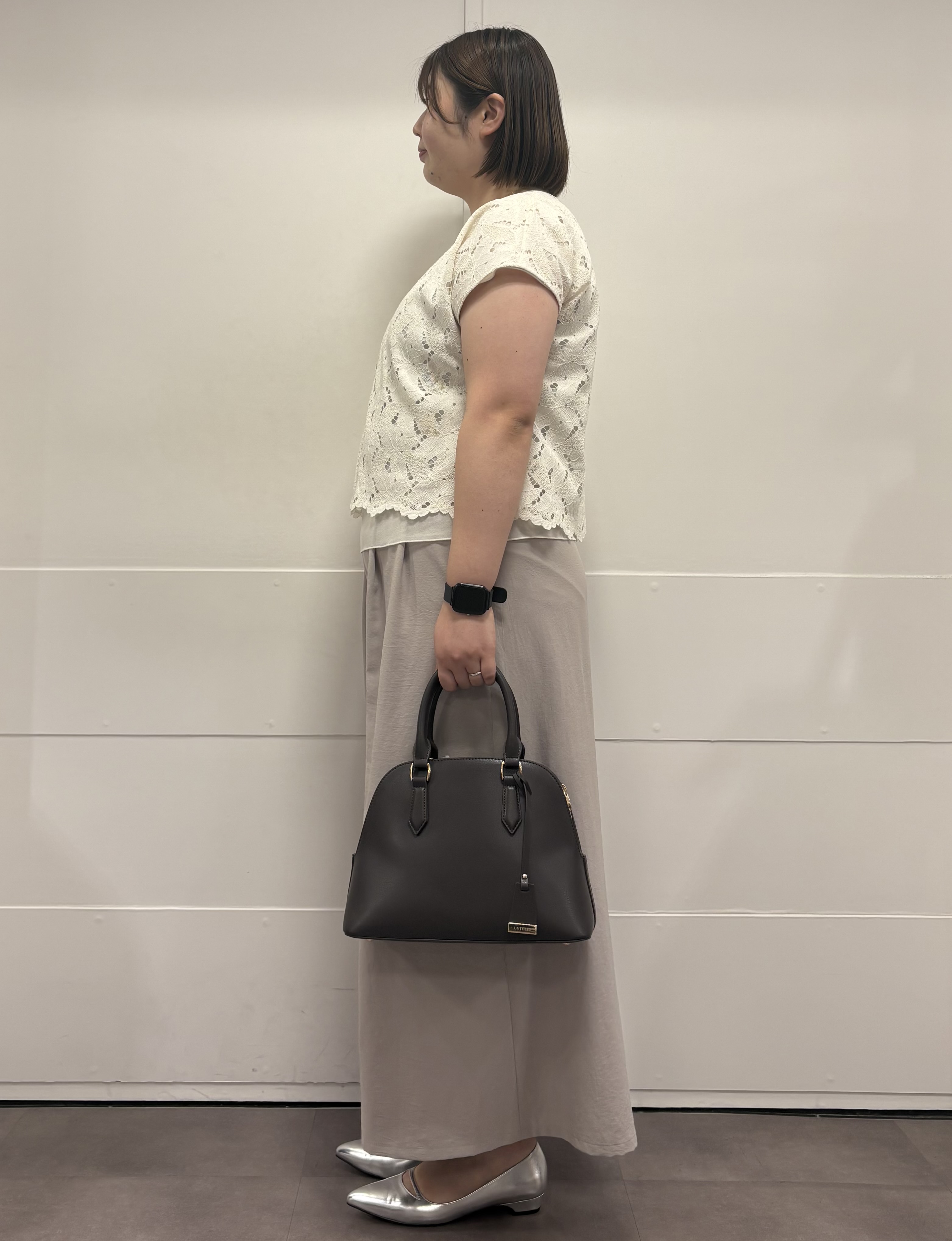 MIさんの「UNTITLED｜【セットアップ可/品のある透け感】リーフレースブラウス」を使ったコーディネート