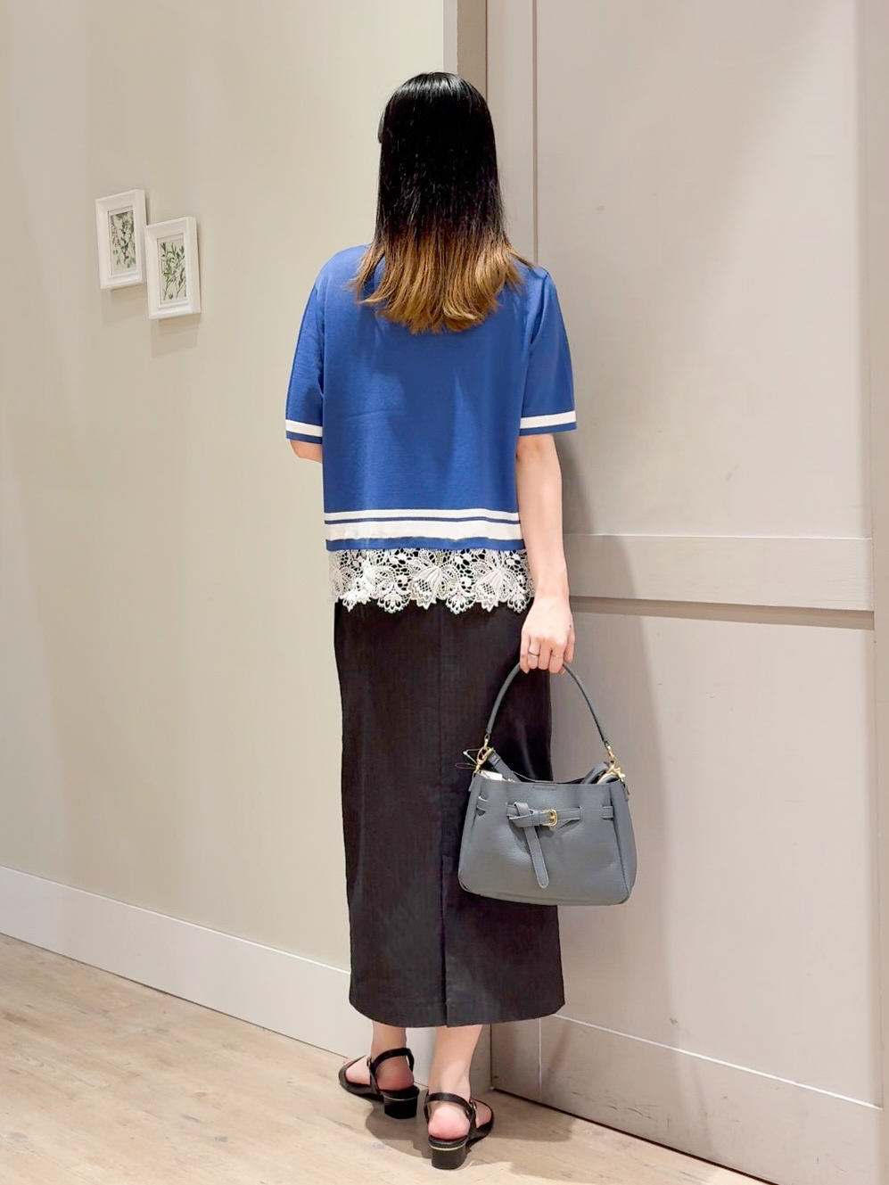 Mayuさんの「grove｜【シリーズ累計36万枚／UVカット・ひんやり・洗濯機OK】やわらかドライタッチレースドッキングニット」を使ったコーディネート