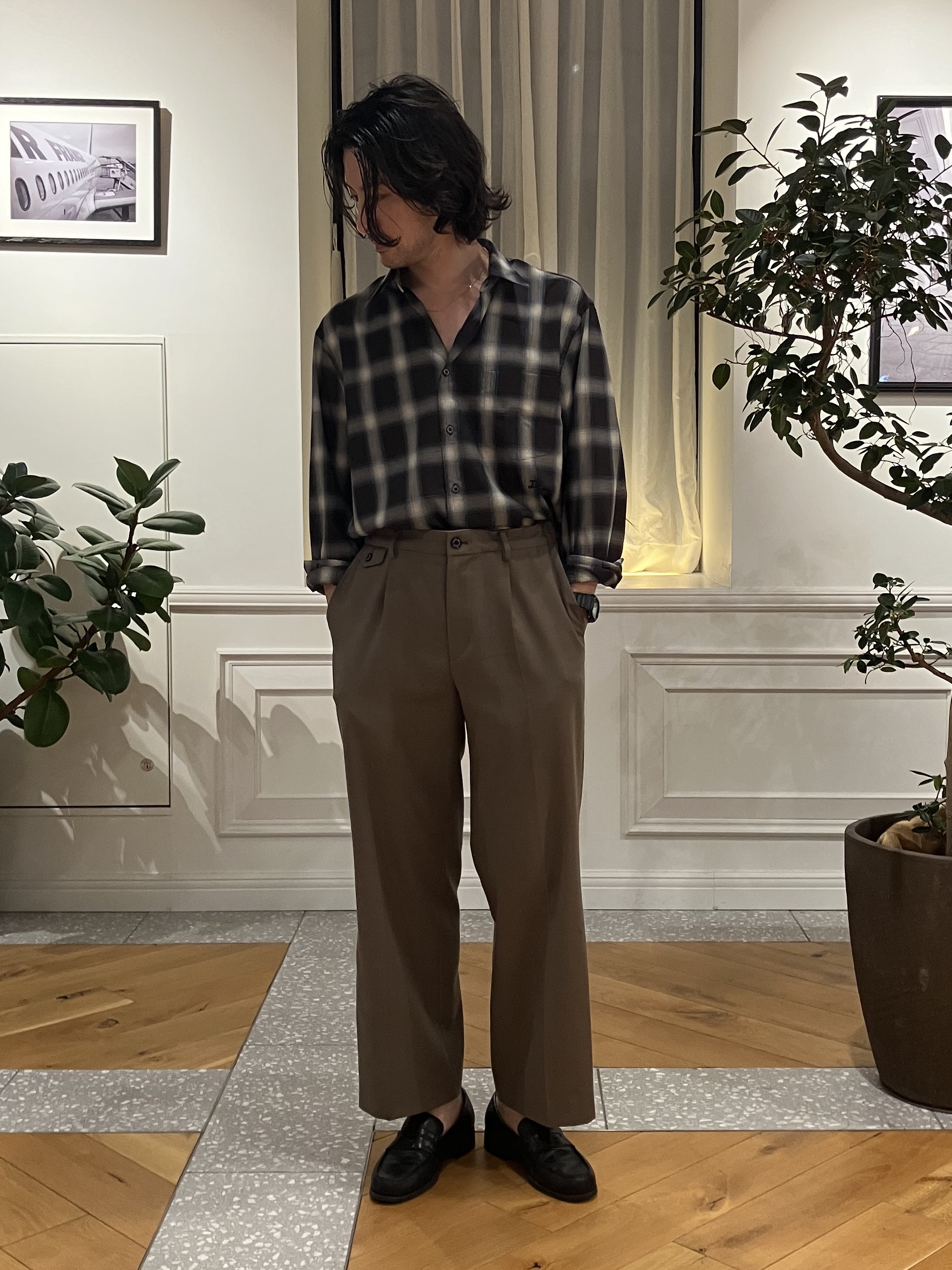 junyaさんの「DRESSTERIOR｜オンブレーチェックシャツ」を使ったコーディネート