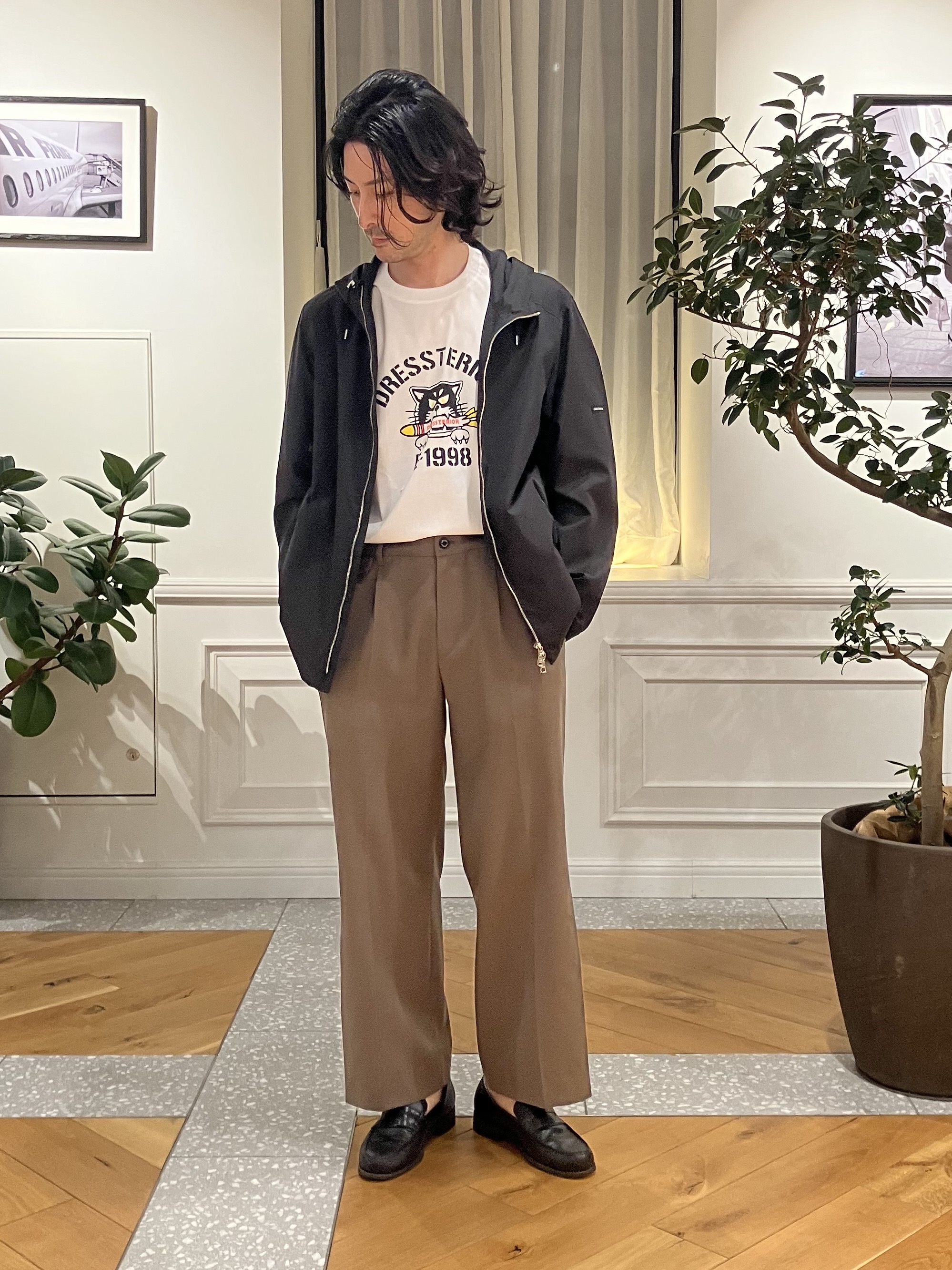 junyaさんの「DRESSTERIOR｜【撥水/透湿素材/ウォッシャブル】LIMONTA ハイスペックパーカー」を使ったコーディネート