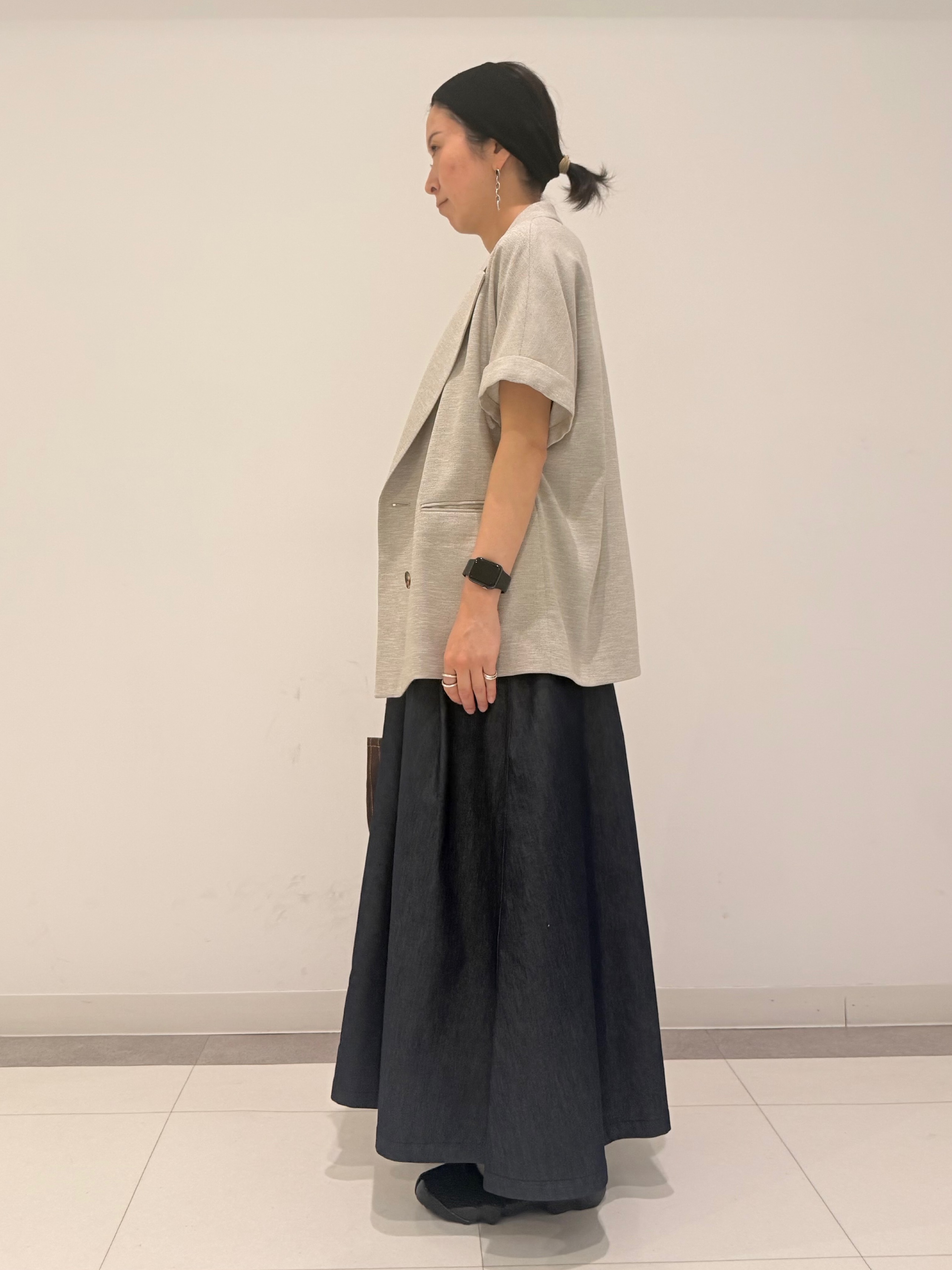 MIYAKAWAさんの「DRESSTERIOR｜【セットアップ可/UVカット/接触冷感/吸水速乾】ウォッシャブル リネンライクドルマンジャケット」を使ったコーディネート