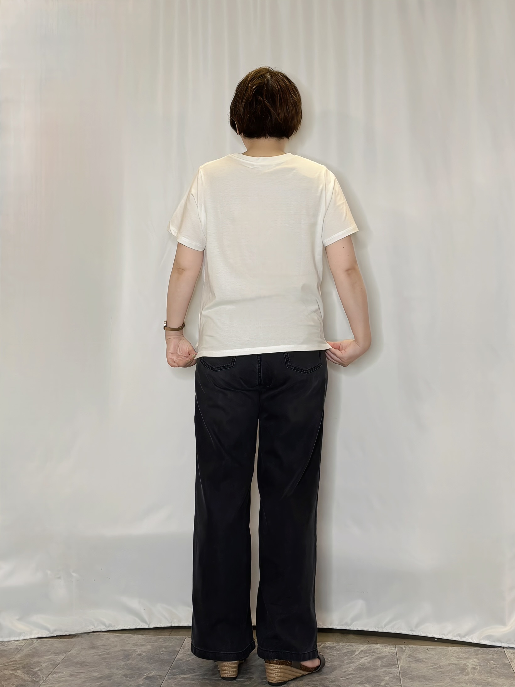 たみさんの「SHOO･LA･RUE｜【洗濯機可/S-LL】大人も甘すぎず着られる ギンガムシアーブラウス」を使ったコーディネート
