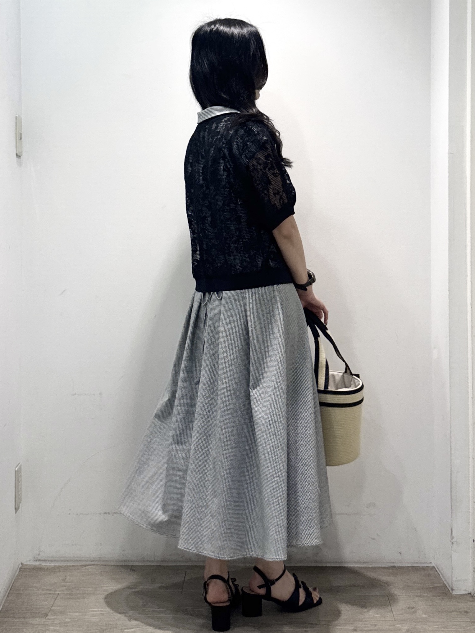 yuicciさんの「OPAQUE.CLIP｜【洗える】フラワーレース カーディガン」を使ったコーディネート