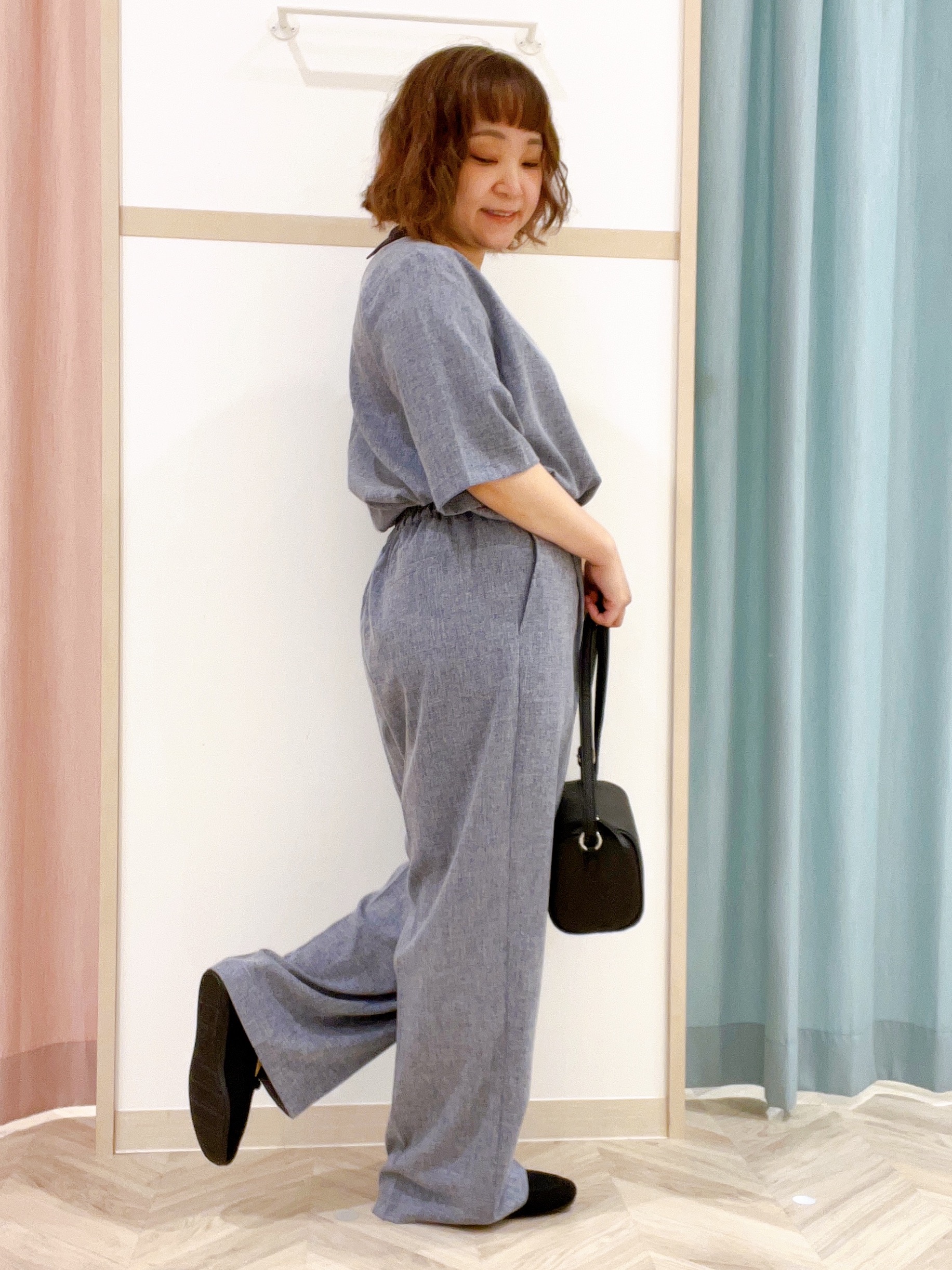 kitaさんの「SHOO･LA･RUE｜【通気性〇/セットアップ可】サマーツイード調衿付き半袖ブラウス」を使ったコーディネート