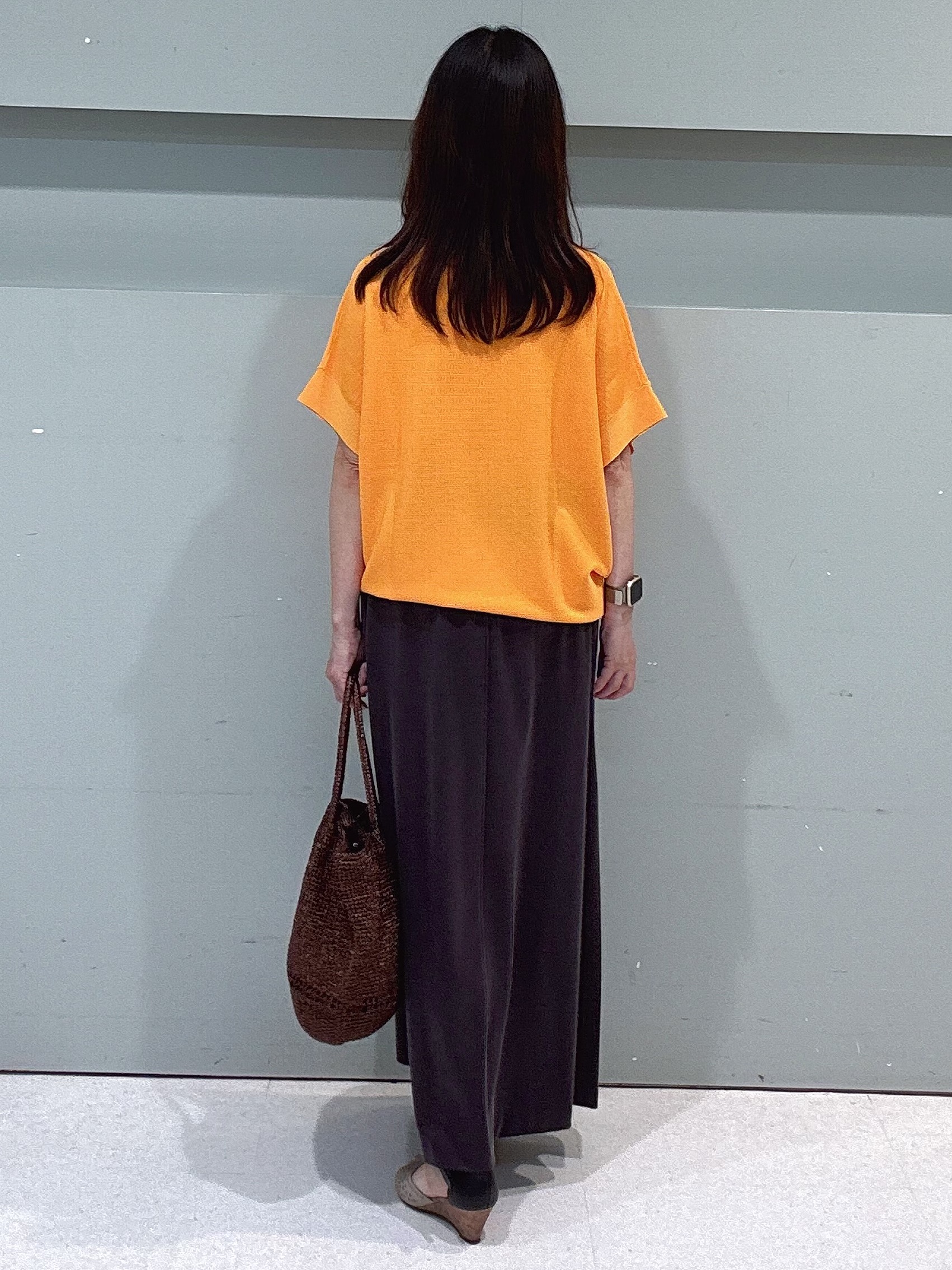 makiさんの「UNTITLED｜【11色展開/体型カバー】前後2WAYフレンチスリーブニット」を使ったコーディネート