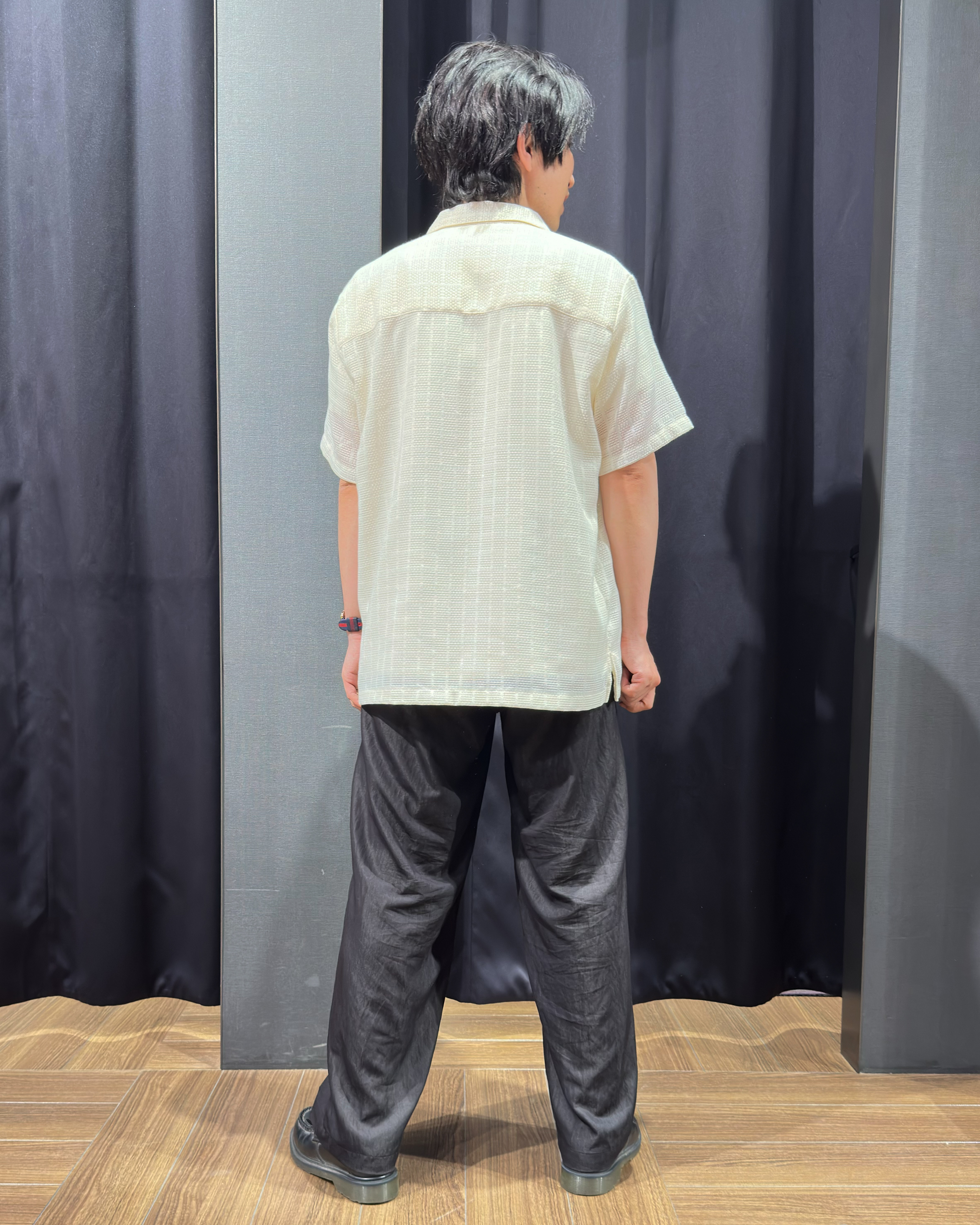 tomoyaさんの「THE SHOP TK｜【洗濯機OK】格子柄メッシュ半袖シャツ」を使ったコーディネート