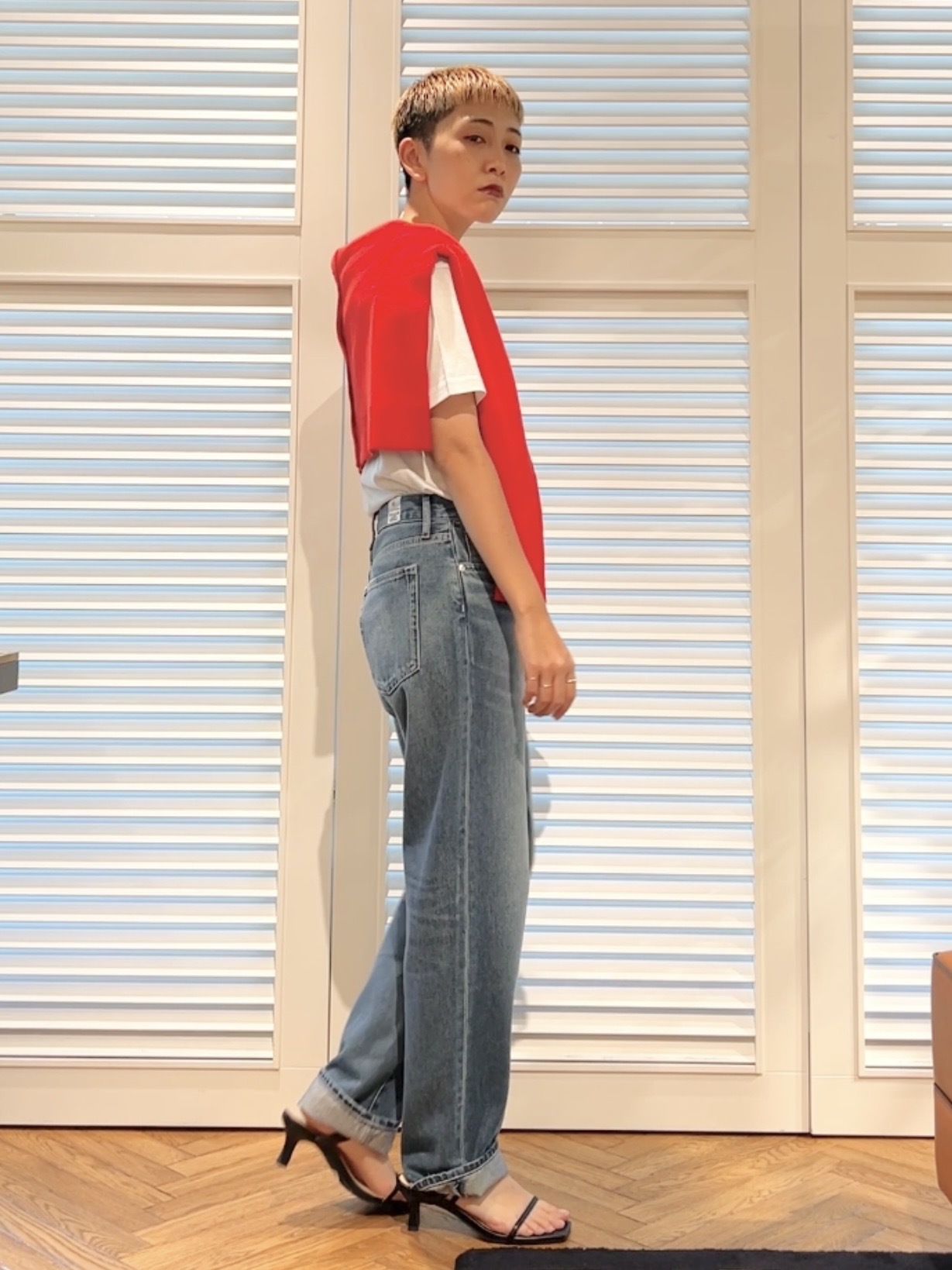 OCHIAIさんの「DRESSTERIOR｜【別注】マリリンモンロー/カラープリントTシャツ」を使ったコーディネート