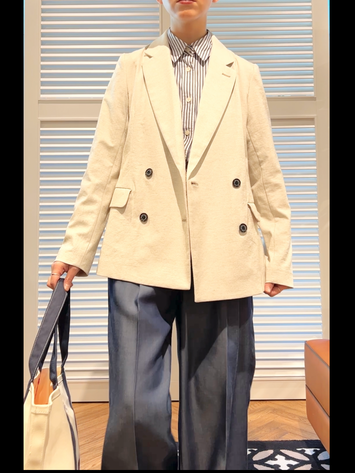 OCHIAIさんの「DRESSTERIOR｜◆【通勤/着映え/ウォッシャブル】オーバーシルエット ロンストシャツ」を使ったコーディネート