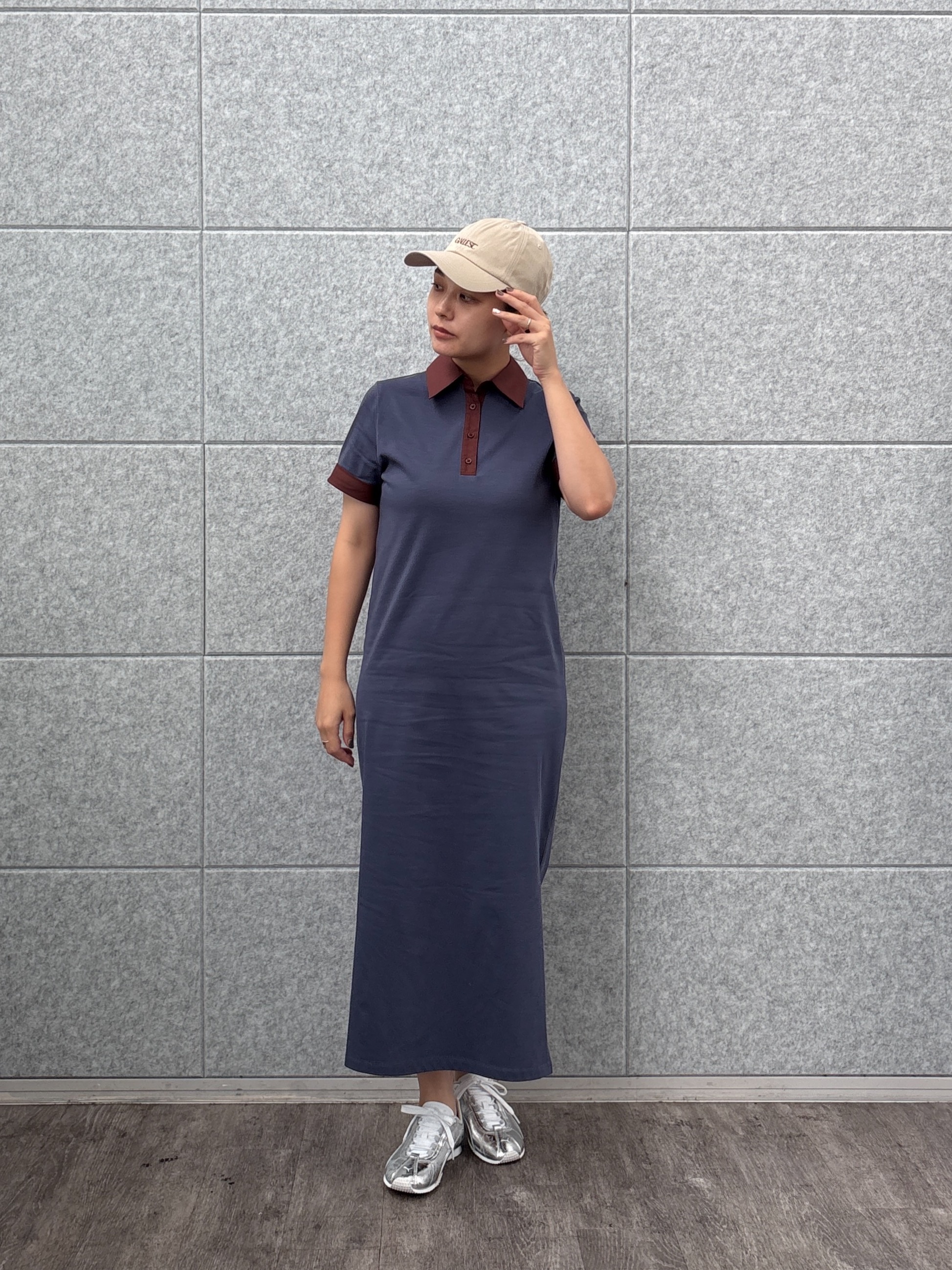 ayanoさんの「INDIVI｜ポロ衿カットソーワンピ―ス」を使ったコーディネート