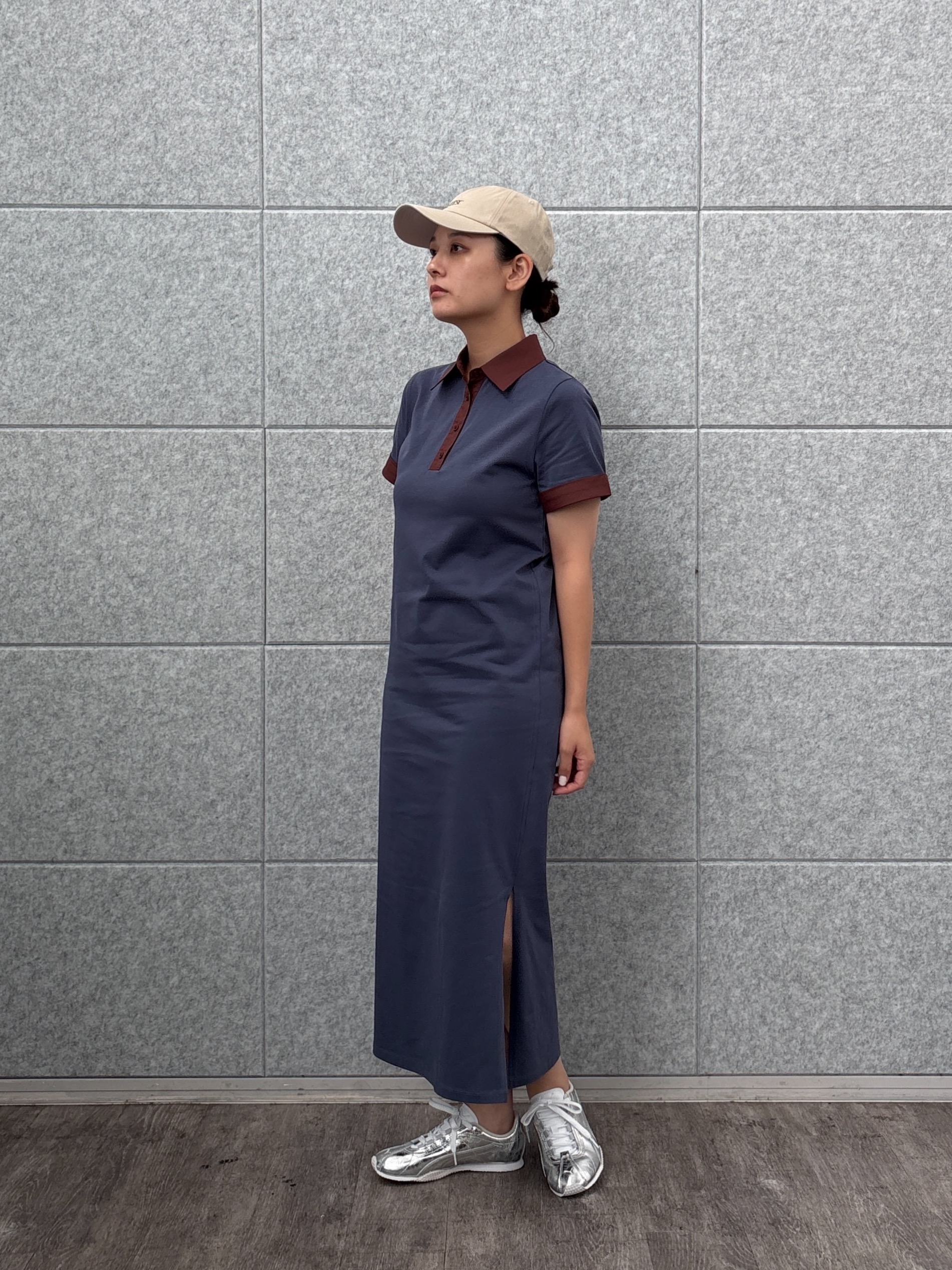 ayanoさんの「INDIVI｜ポロ衿カットソーワンピ―ス」を使ったコーディネート
