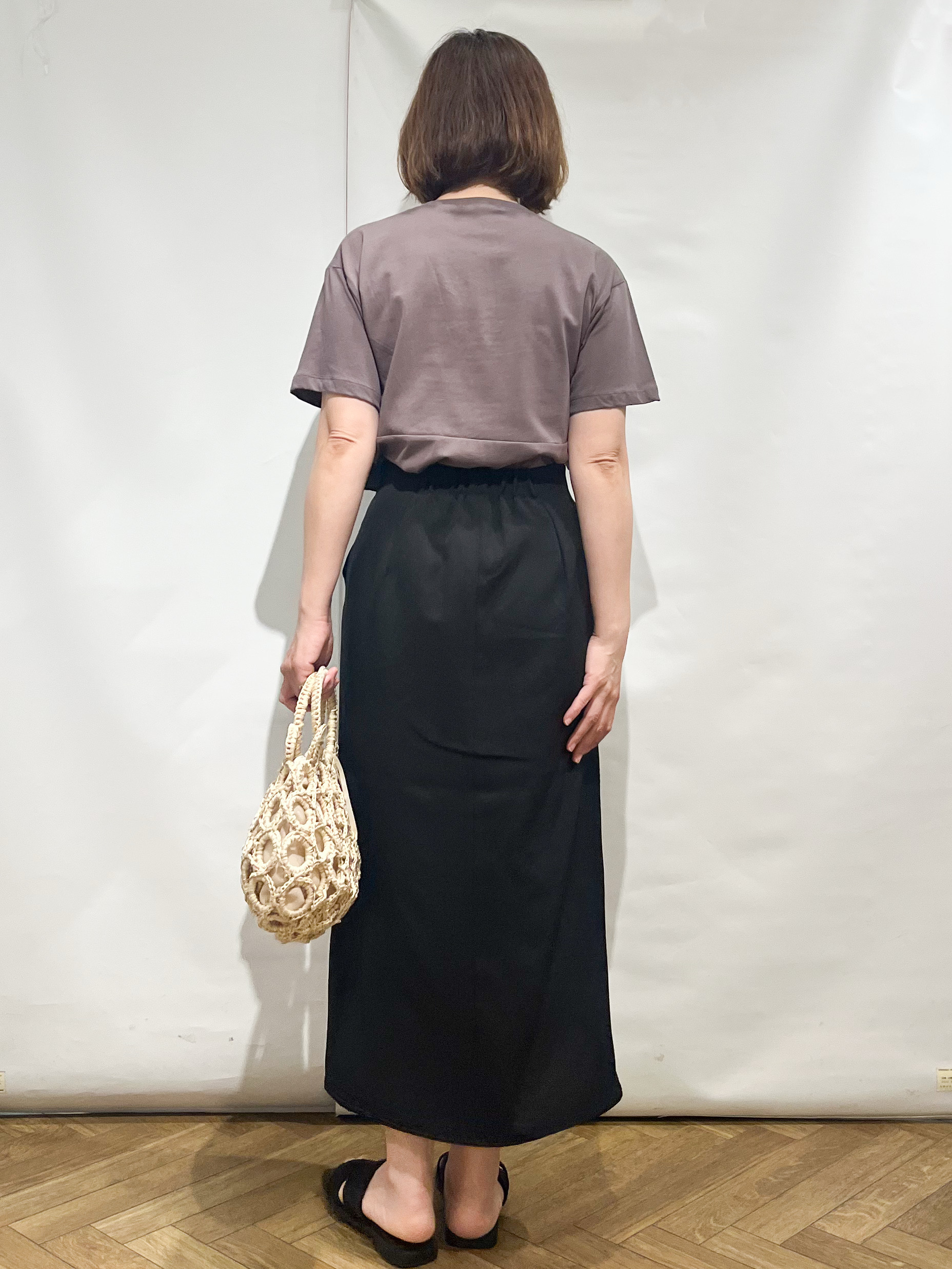 fumiさんの「index｜【接触冷感】アシメフリルドッキングカットソー《洗濯機OK》」を使ったコーディネート