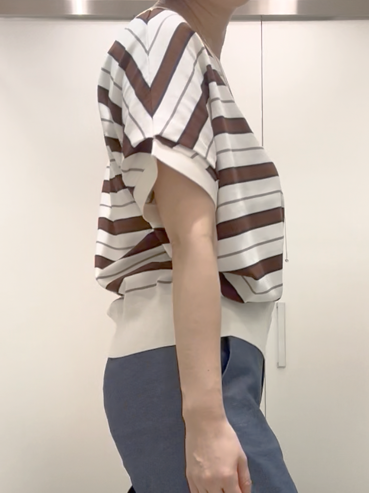まどかさんの「UNTITLED｜【接触冷感/洗える/後ろウエストゴム】オックスワイドパンツ」を使ったコーディネート