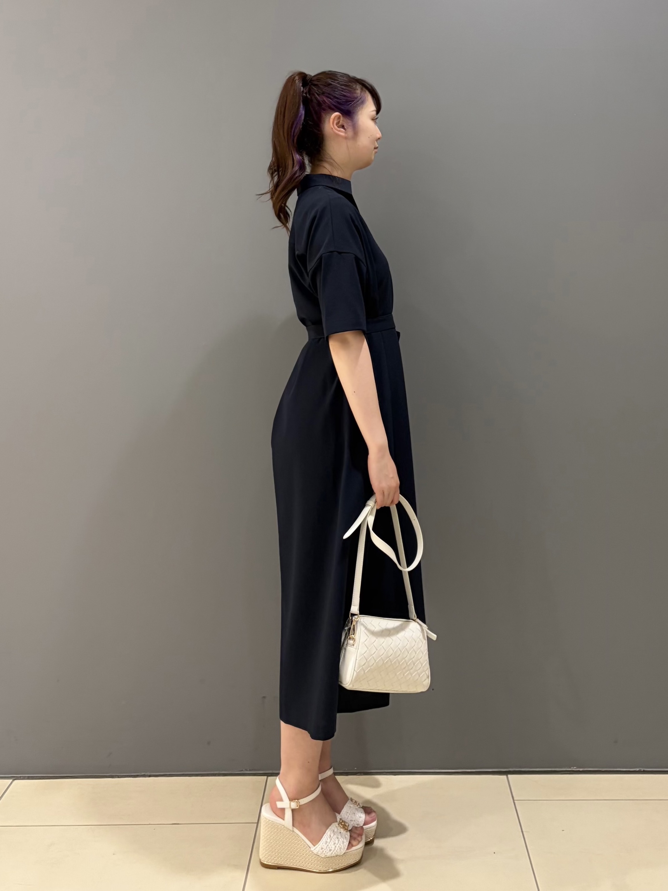 miさんの「UNTITLED｜【UVカット/接触冷感/通気性】エアリークールワンピース」を使ったコーディネート