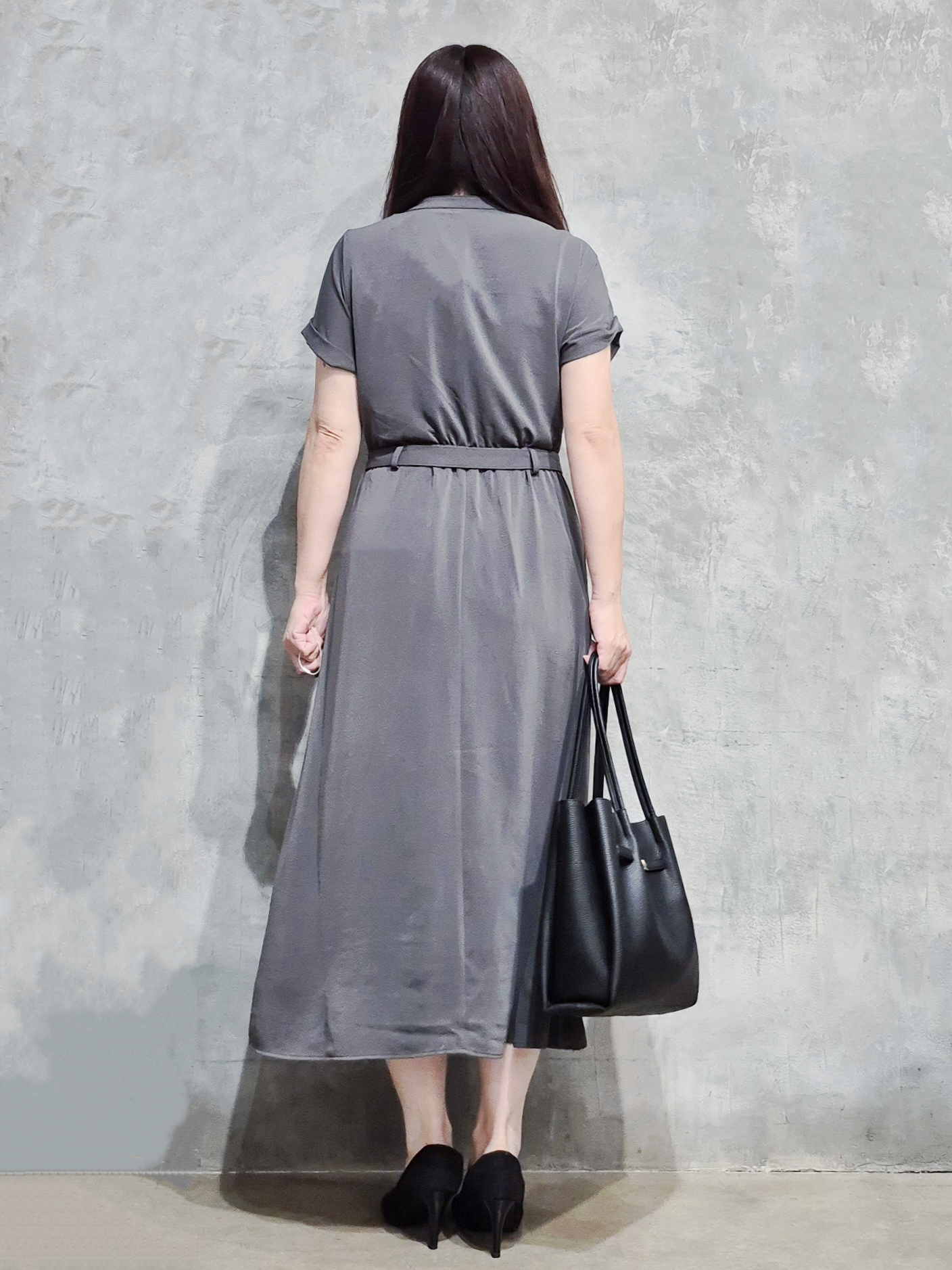 ひさえさんの「THE SHOP TK｜【M-XL/ひんやり/遮熱】やみつきになる とろみスキッパーワンピース」を使ったコーディネート