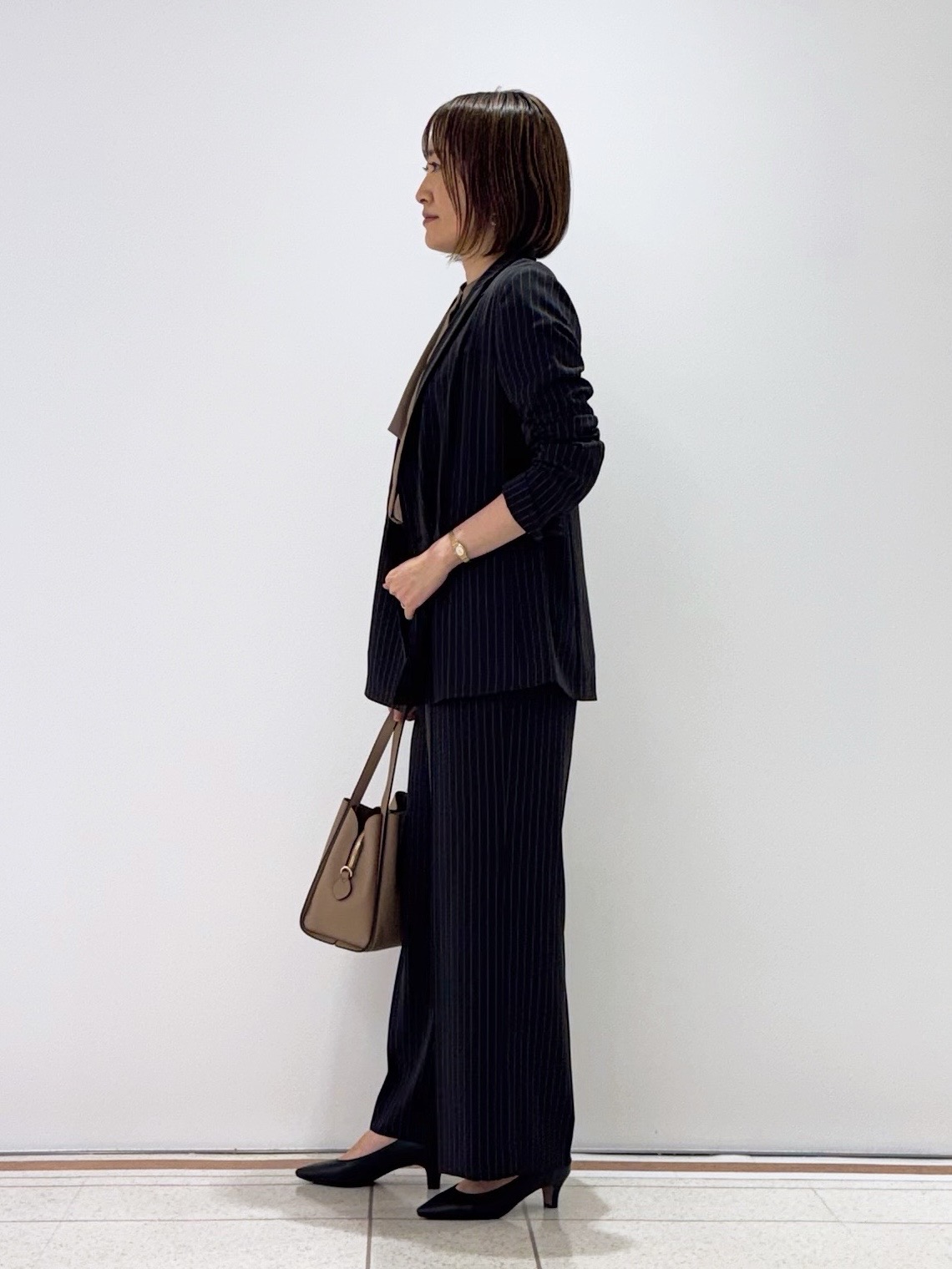 mikaさんの「INDIVI｜【新作登場！着る日傘】 ダブルジャケット」を使ったコーディネート