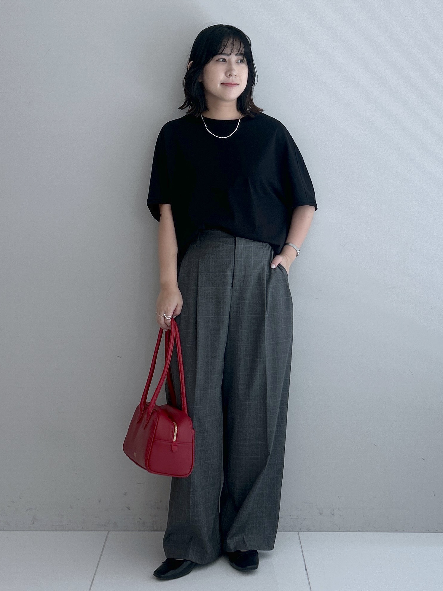 Hirokaさんの「Dessin｜【汗シミ防止/UVカット】ドルマンスリーブ プルオーバー」を使ったコーディネート