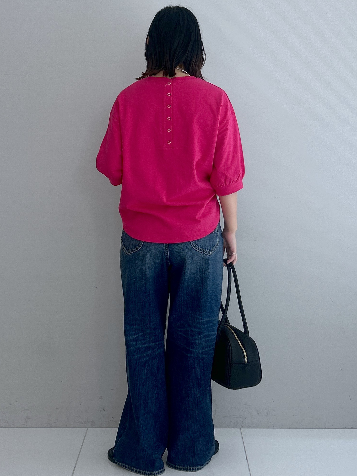 Hirokaさんの「Dessin｜バックヘンリーカットソー5分袖」を使ったコーディネート