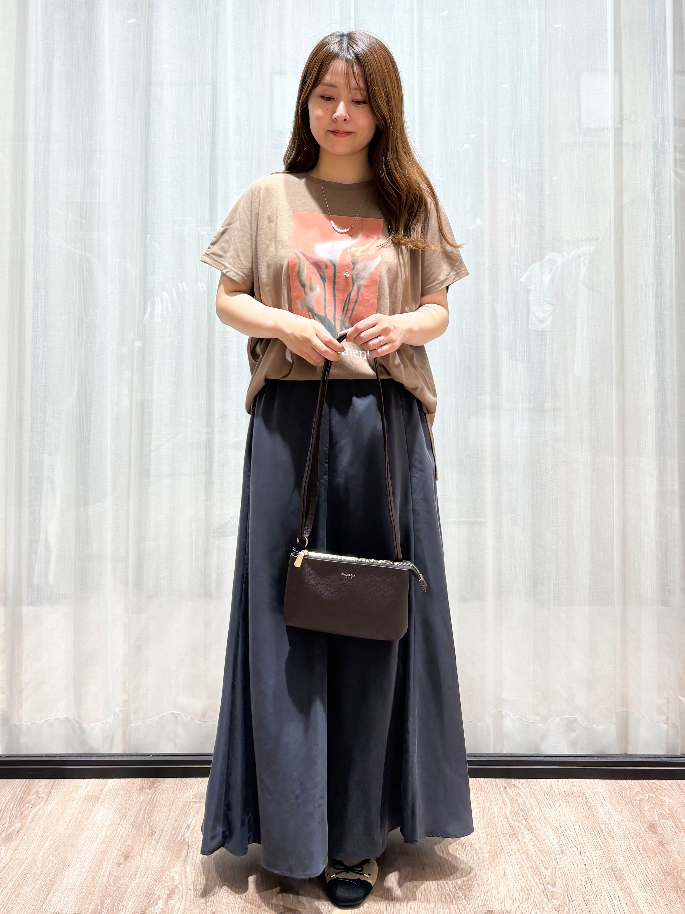かなさんの「OPAQUE.CLIP｜フォトプリントTシャツ【洗濯機OK】」を使ったコーディネート