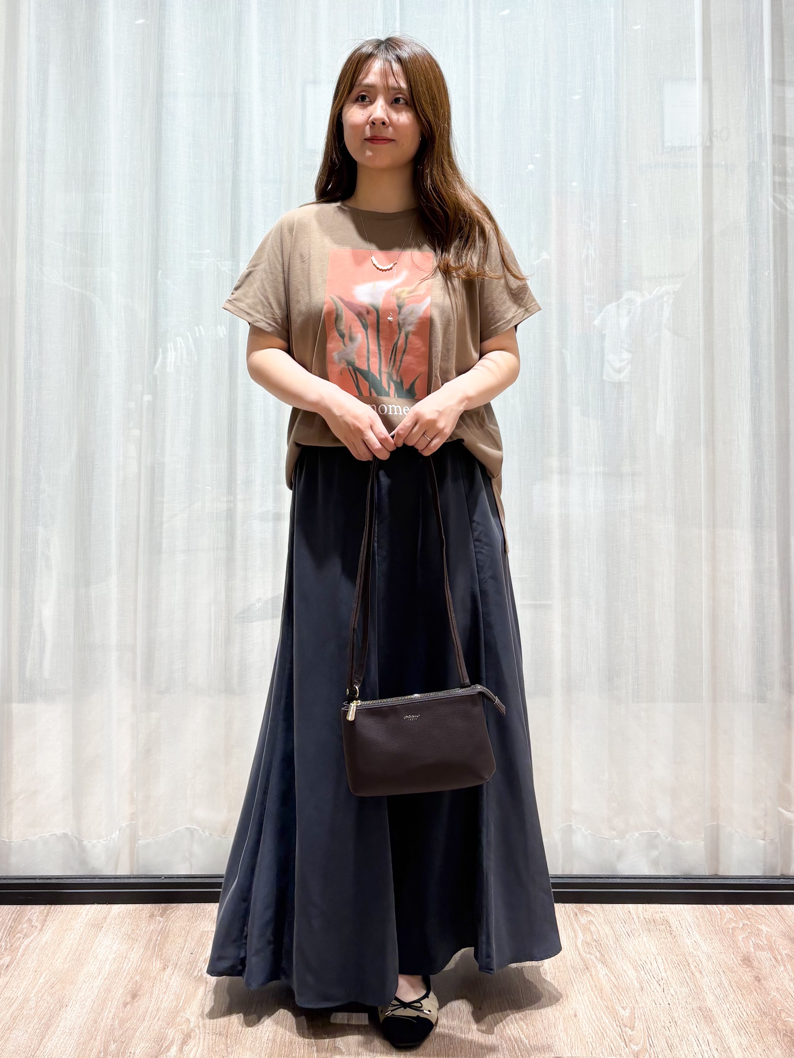 かなさんの「OPAQUE.CLIP｜フォトプリントTシャツ【洗濯機OK】」を使ったコーディネート