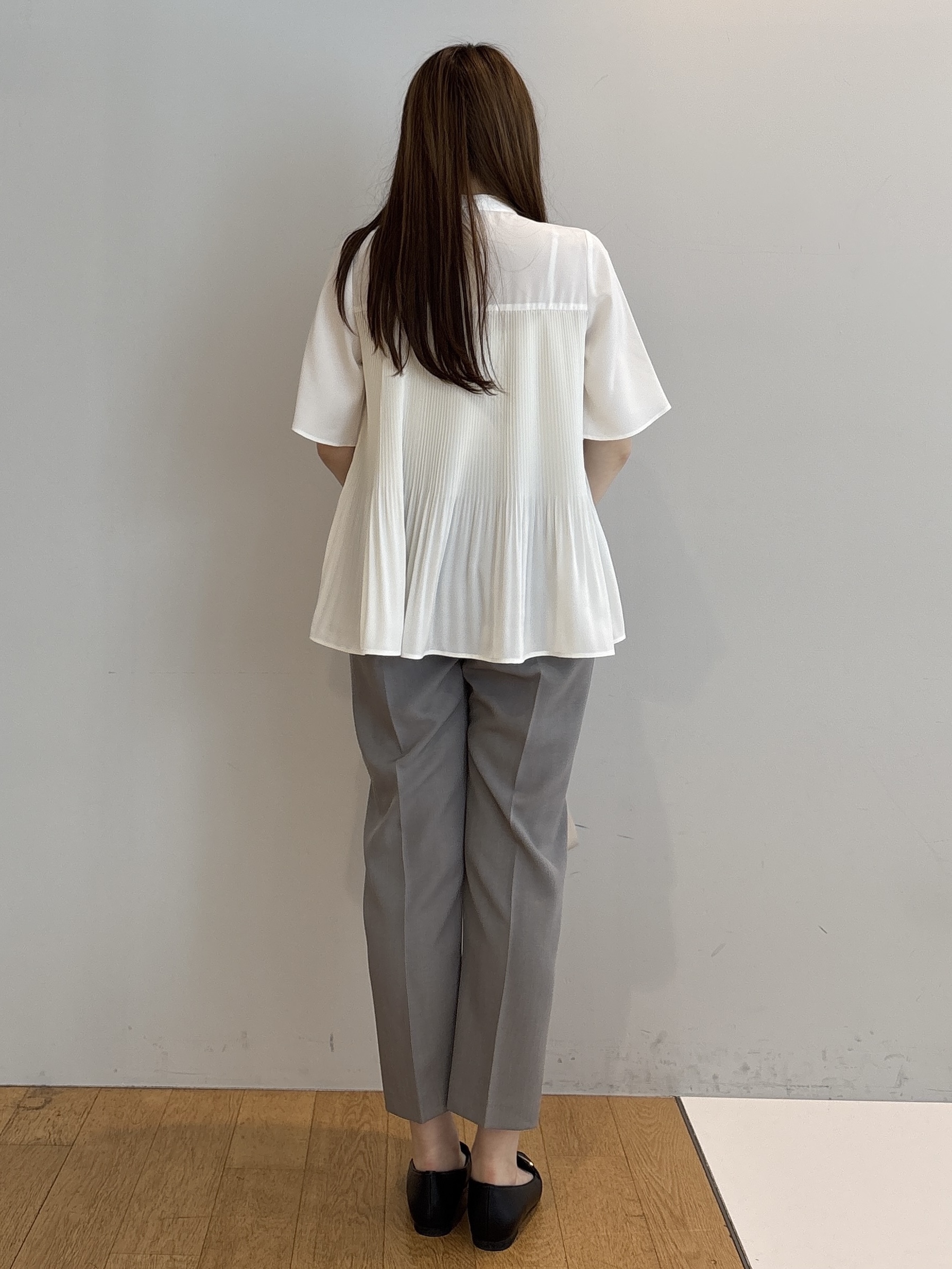 sayaさんの「grove｜【体系カバー◎】大人フェミニン消しプリーツブラウス」を使ったコーディネート